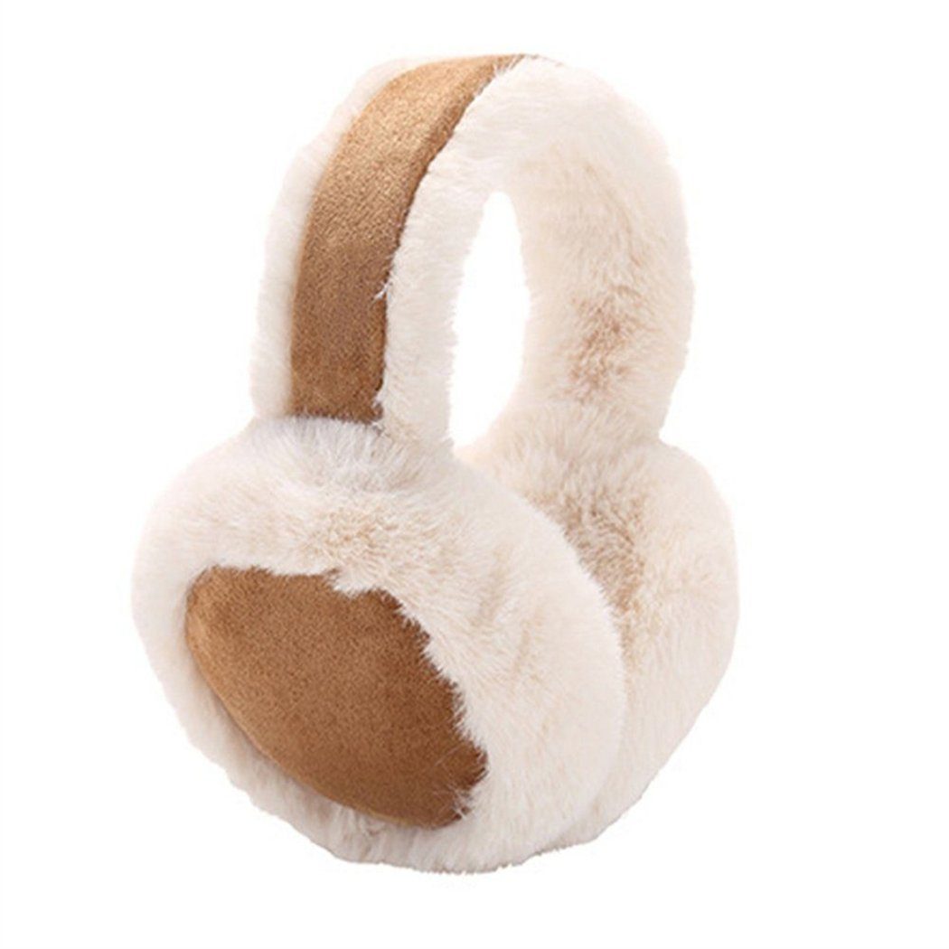 DAYUT Ohrenmütze Unisex furry earmuffs, warm and foldable in winter (1-St)