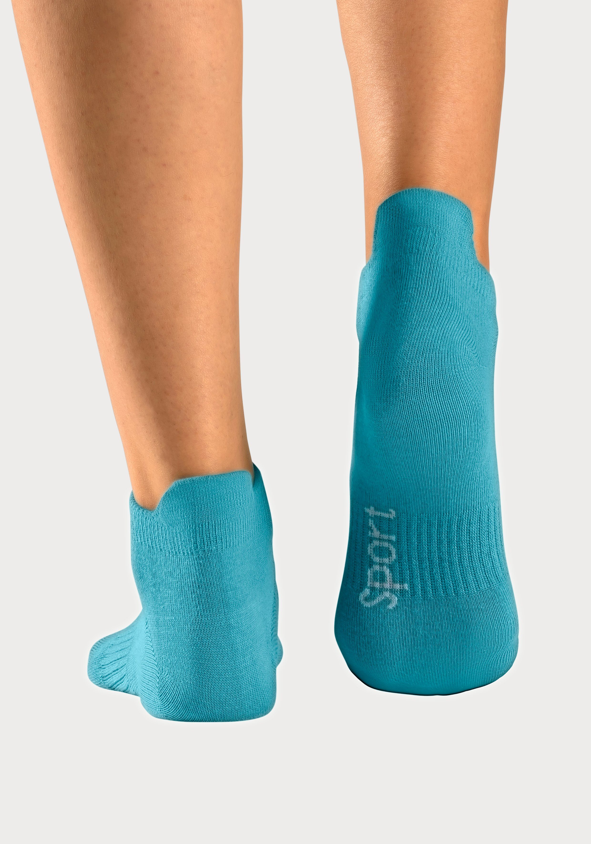Bench. Sneakersocken (Packung, 6-Paar) mit feiner Mesh Konstruktion und Mittelfußgummi