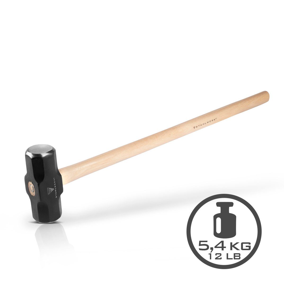 STAHLWERK Hammer Vorschlaghammer 5,4 kg 900mm Robuster Profi Hammer  (Packung, 1-St) | Hammer
