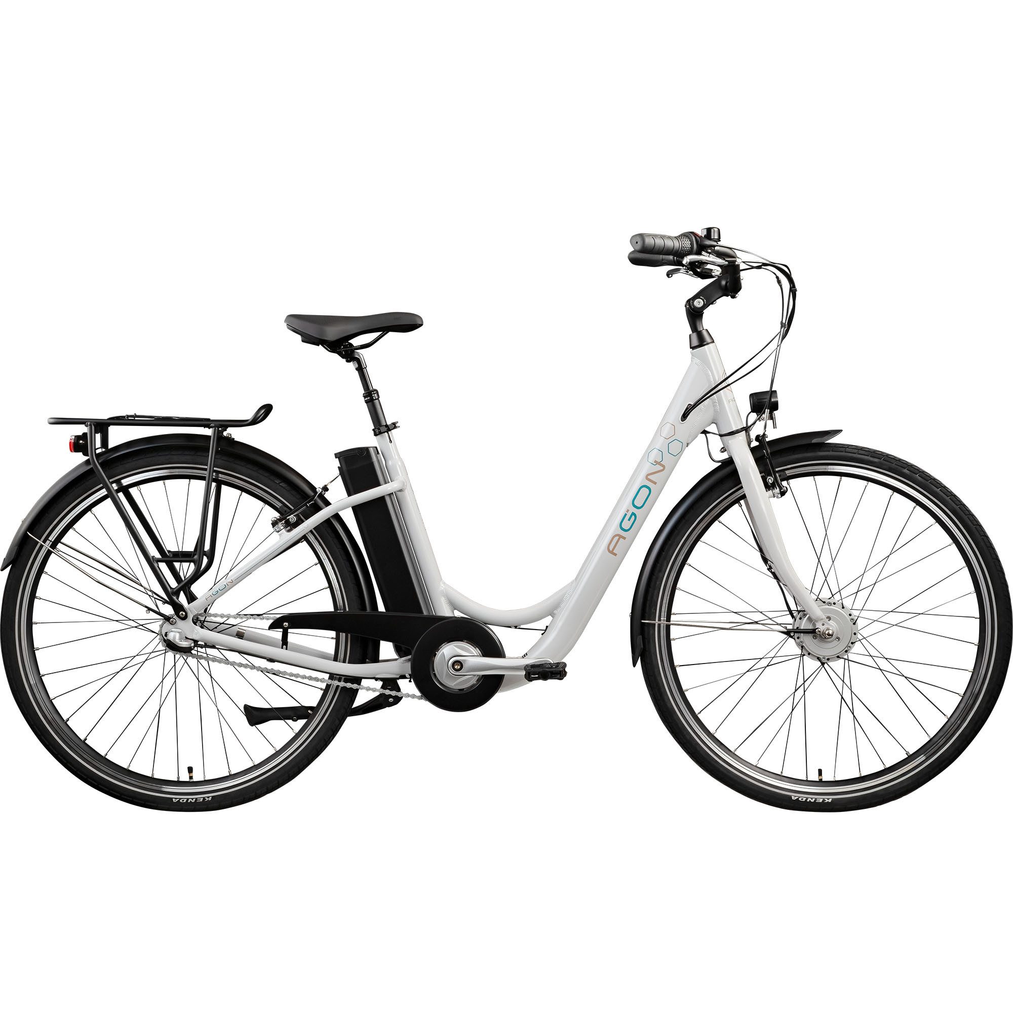 AGON E-Bike Cityrad Aurora, 3 Gang, Nabenschaltung, Frontmotor, 536 Wh, Pedelec, Elektrofahrrad für Damen u. Herren