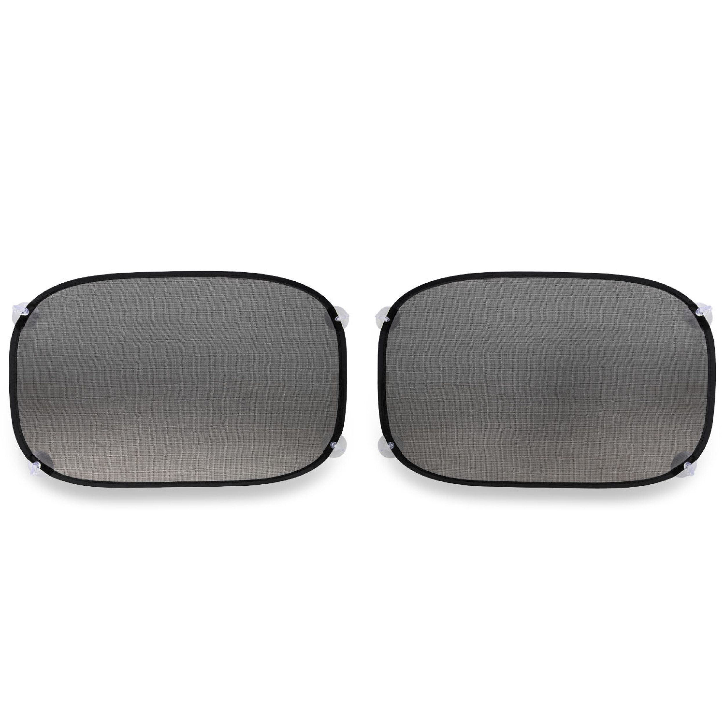 HEYNER Autosonnenschutz Auto Sonnenschutz mit Saugnäpfen UV Wärme Schutz Kinder Baby etc., (Set)
