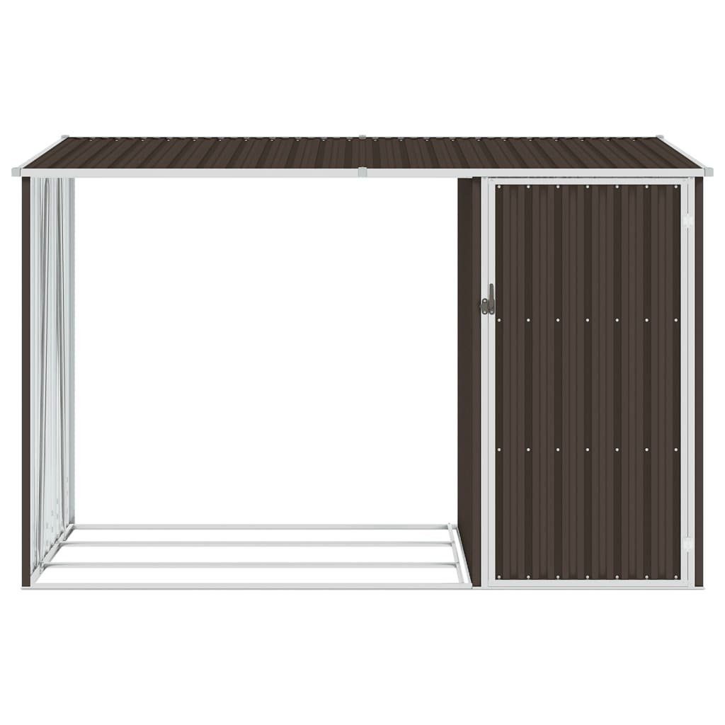 DOTMALL Kaminholzregal 2-in-1 Gartenschuppen aus Verzinkter günstig online kaufen