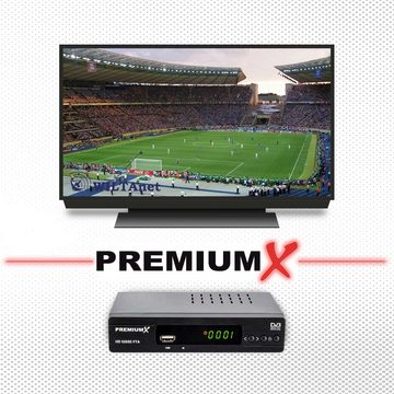 PremiumX HD 520SE FTA Digital SAT Receiver DVB-S2 HDMI SCART Antennenkabel SAT-Receiver