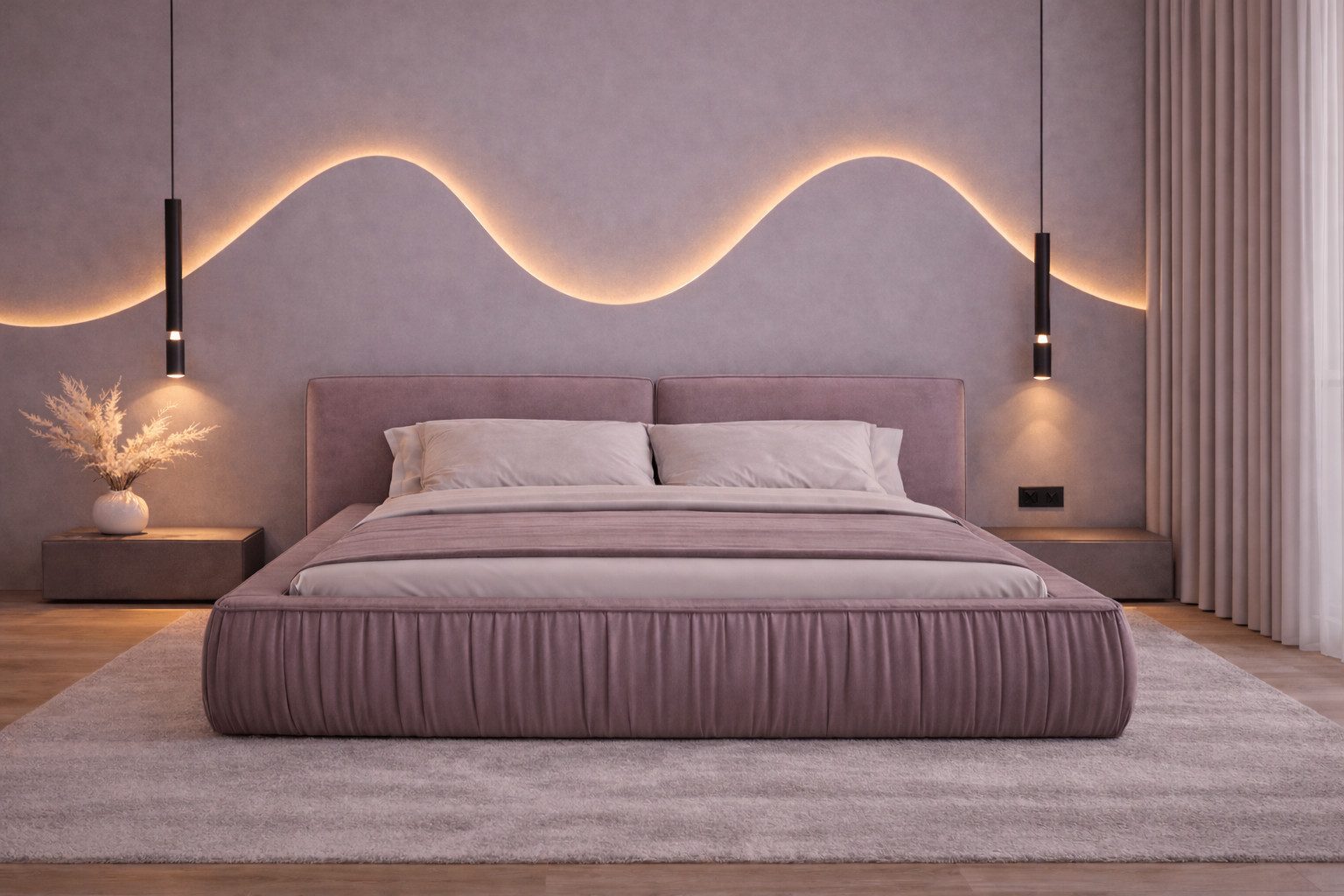 MOEBLO Polsterbett Bett 08 aus Samt (Modernes Doppelbett mit eleganter Kopfteilpolsterung, stabilem Rahmenbettgestell und großzügigem Stauraum – 140x200 cm Komfortables Stauraumbett für stilvolle Schlafzimmer - 140x200 cm, - Eleganz und Funktionalität in einem modernen Design), - (BxHxT): 207/227/247x94x240 cm