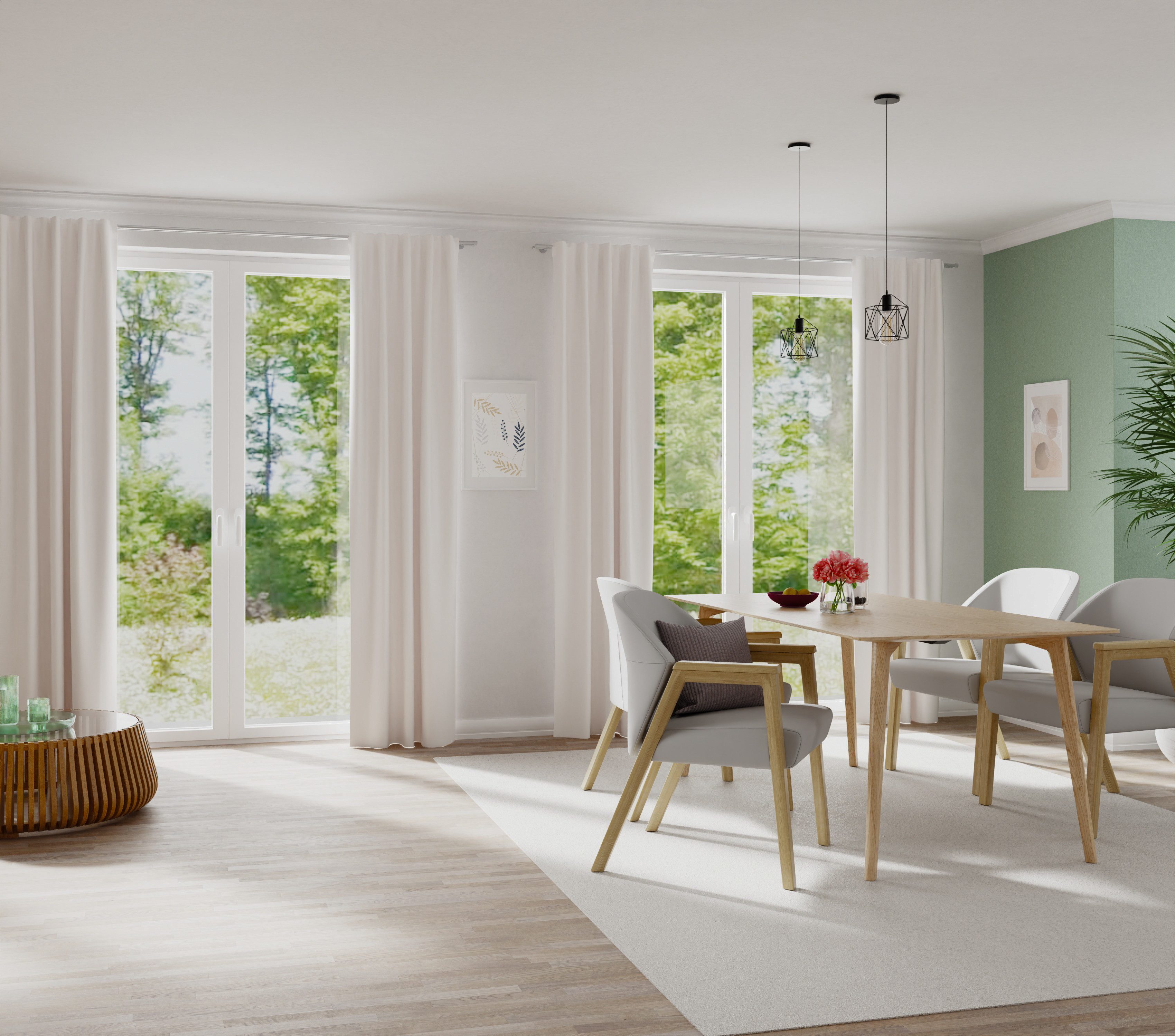 HOMING Gardine Merle (1 St), verdeckte Schlaufen, blickdicht, Fertigschal günstig online kaufen