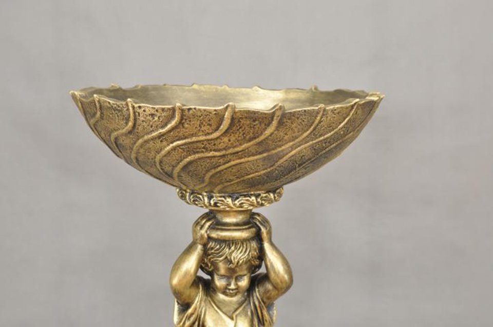 JVmoebel Dekovase Antik Stil Dekoration Skulptur Schale Büste Vase Deko Obst Schlüssel