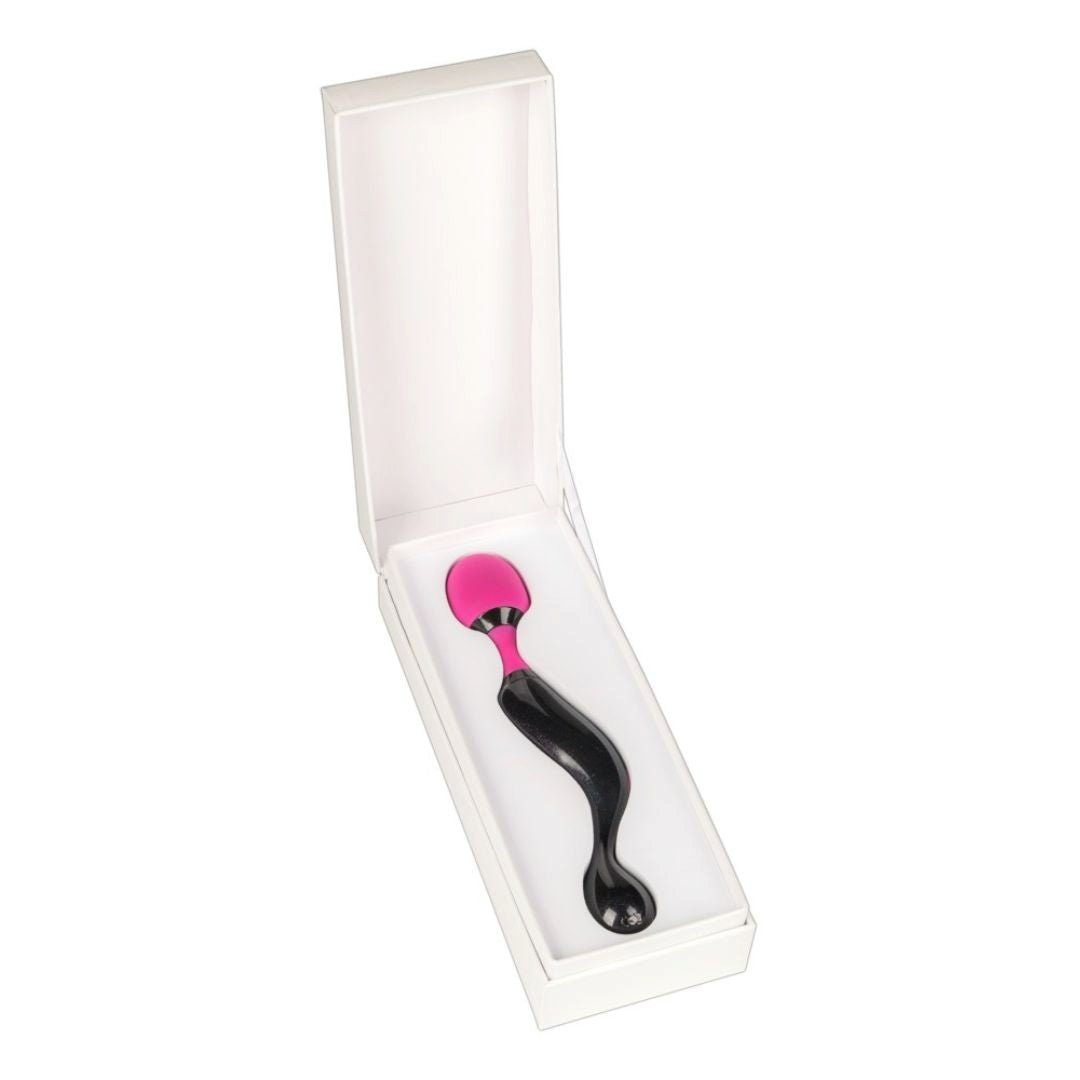 Adrien Lastic Wand perfekt Doppelvibrator unterwegs Massager „Symphony“, benutzbar, beidseitig flüsterleise, für