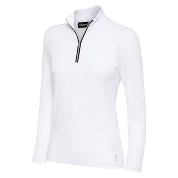 GOLFINO Trainingspullover Golfino Perfect Round Mesh Sleeves Pullover Optic White