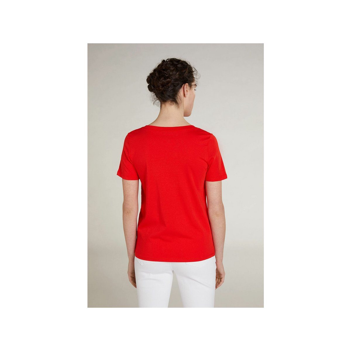 Langarmshirt rot (1-tlg) Oui