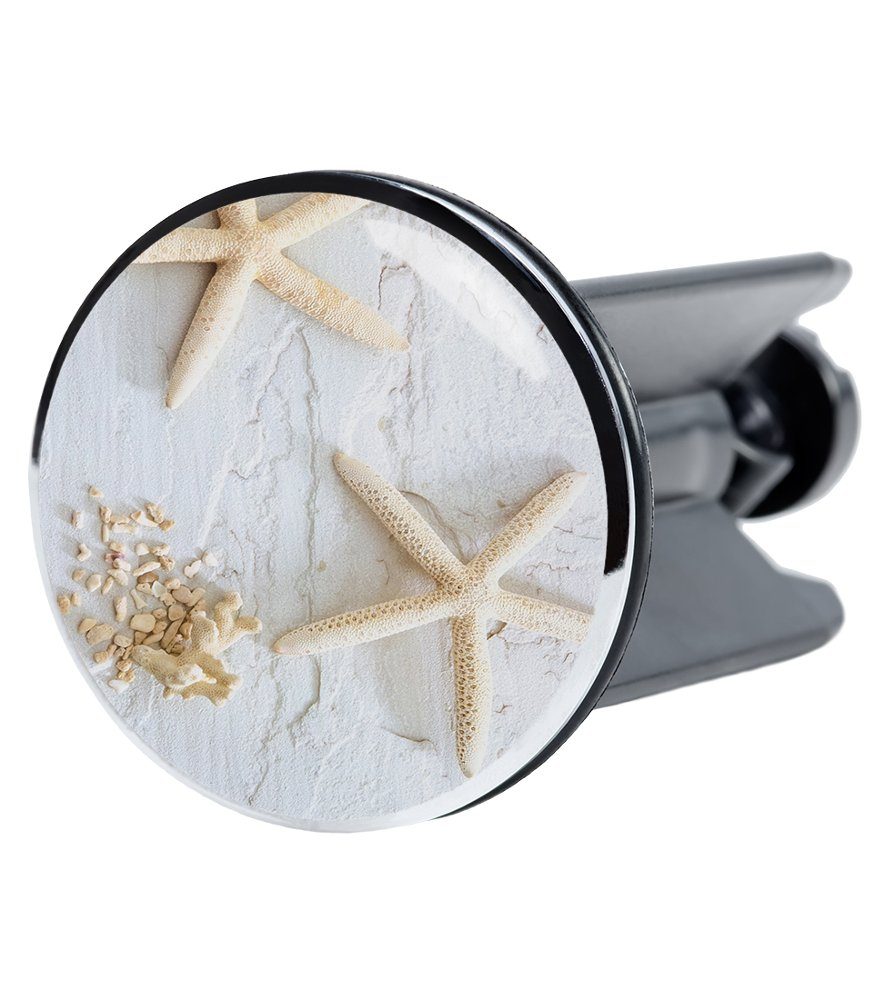 Sanilo Waschbeckenstöpsel Seesterne Grau, Ø 4.0 cm, hochwertig, universell, günstig online kaufen