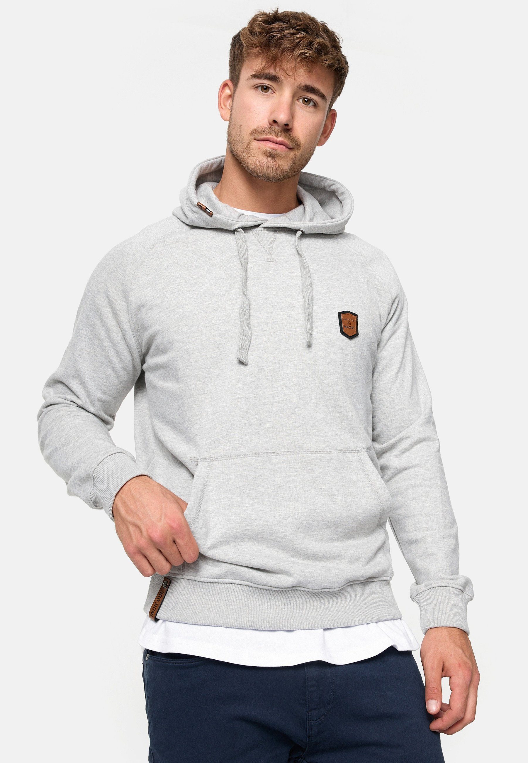 Indicode Hoodie Litcham Grey Lt Mix