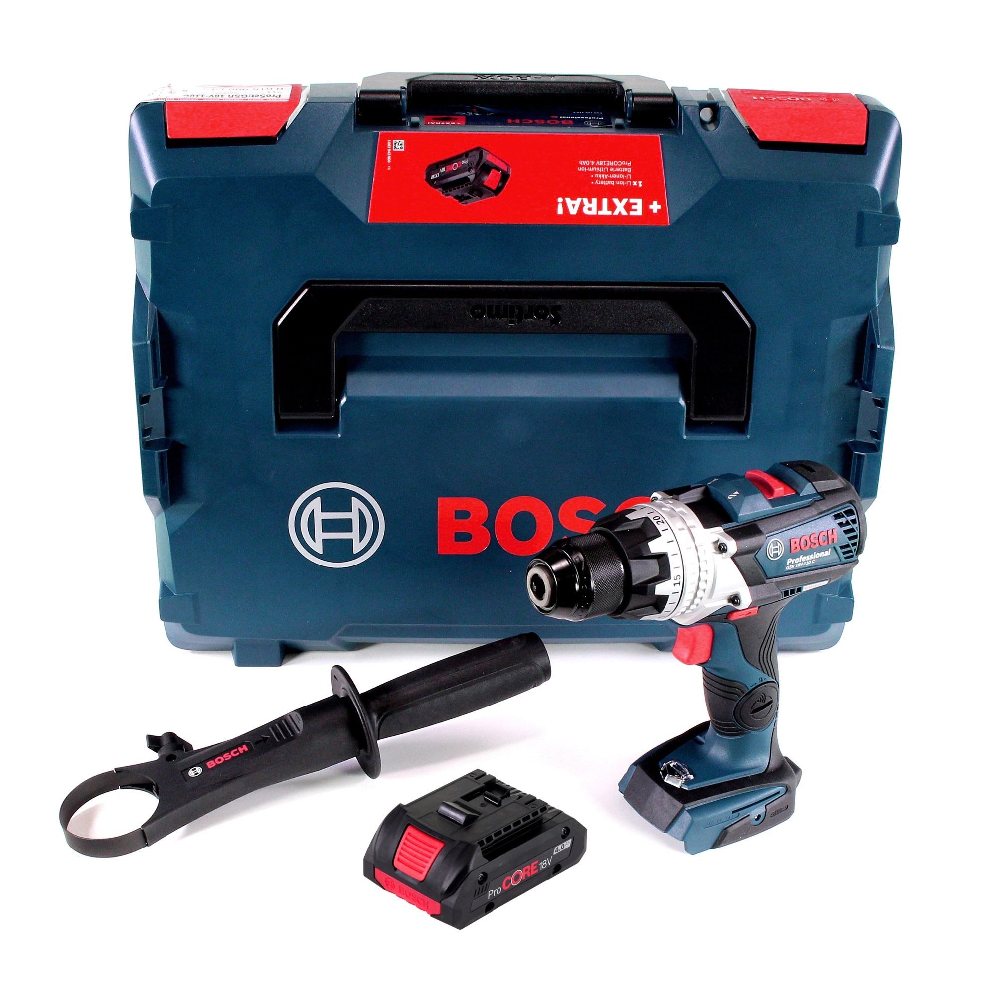 Bosch Professional Akku-Schrauber GSR 18V-110 C Akku Bohrschrauber 18V 110Nm Brushless + 1x ProCore