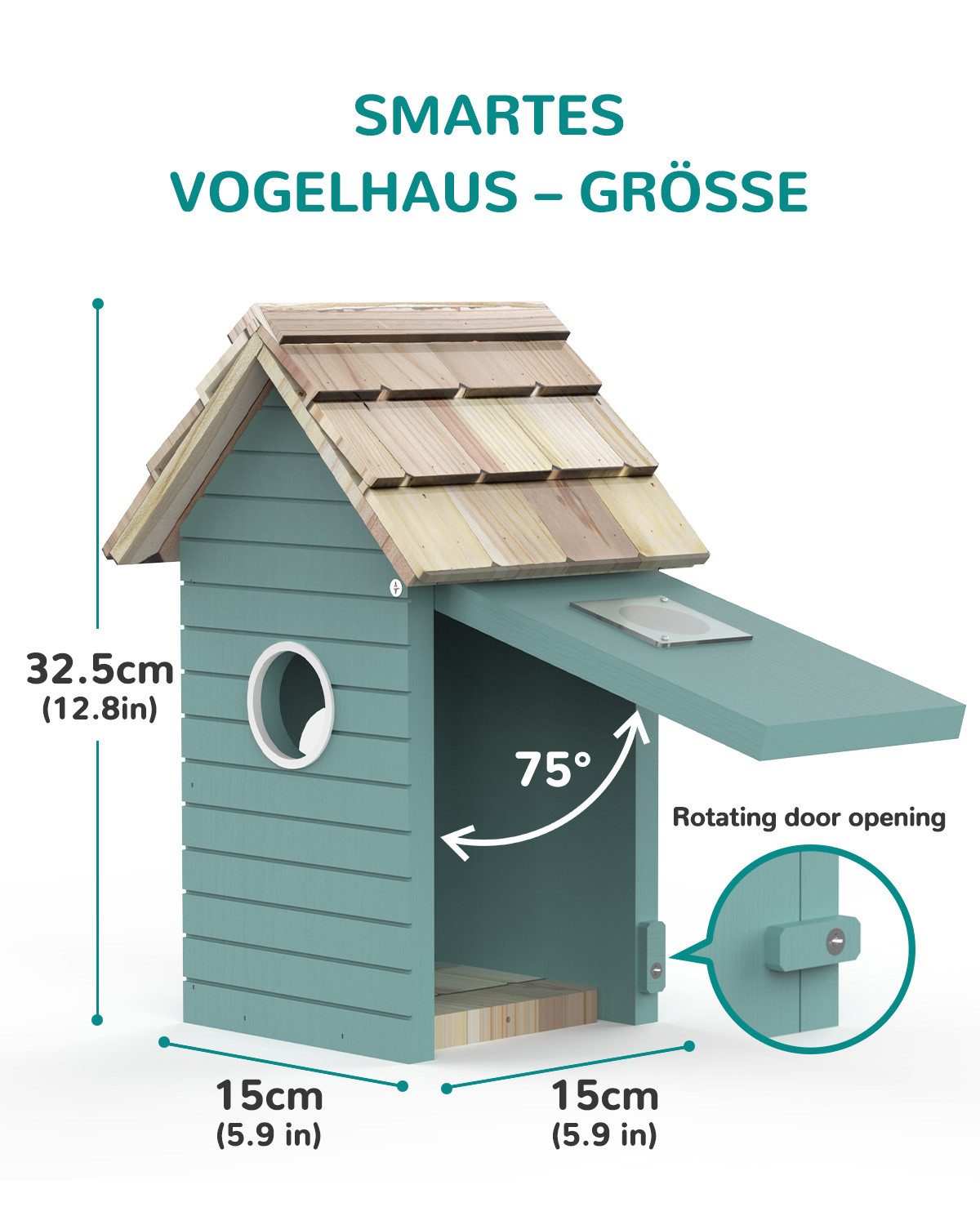 Gotagee Tierhaus Smartes Vogelhaus mit Kamera, günstig online kaufen