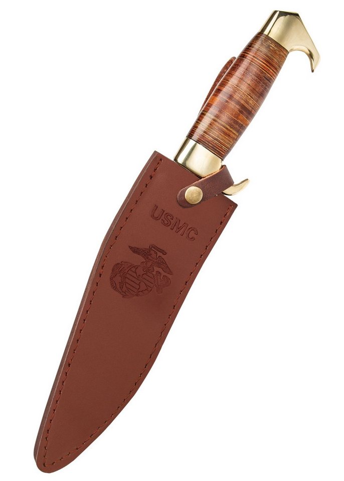 Thumbnail - United Cutlery Machete USMC Kukri Feststehendes Messer mit Messing Griff, (1 St), Scheide inklusive