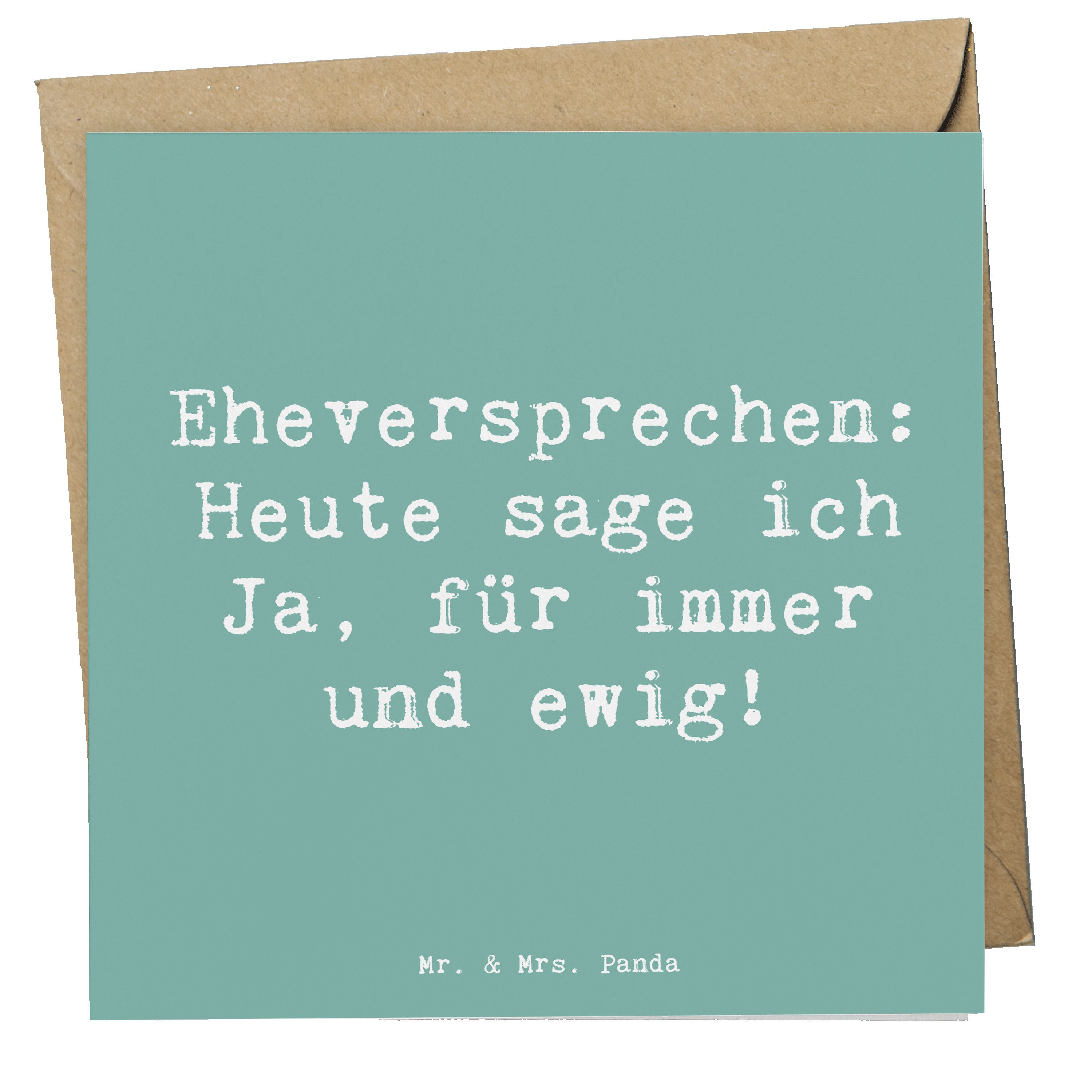 Grußkarte Eheversprechen für immer - Meeresbrise - Geschenk, romantisches Versp