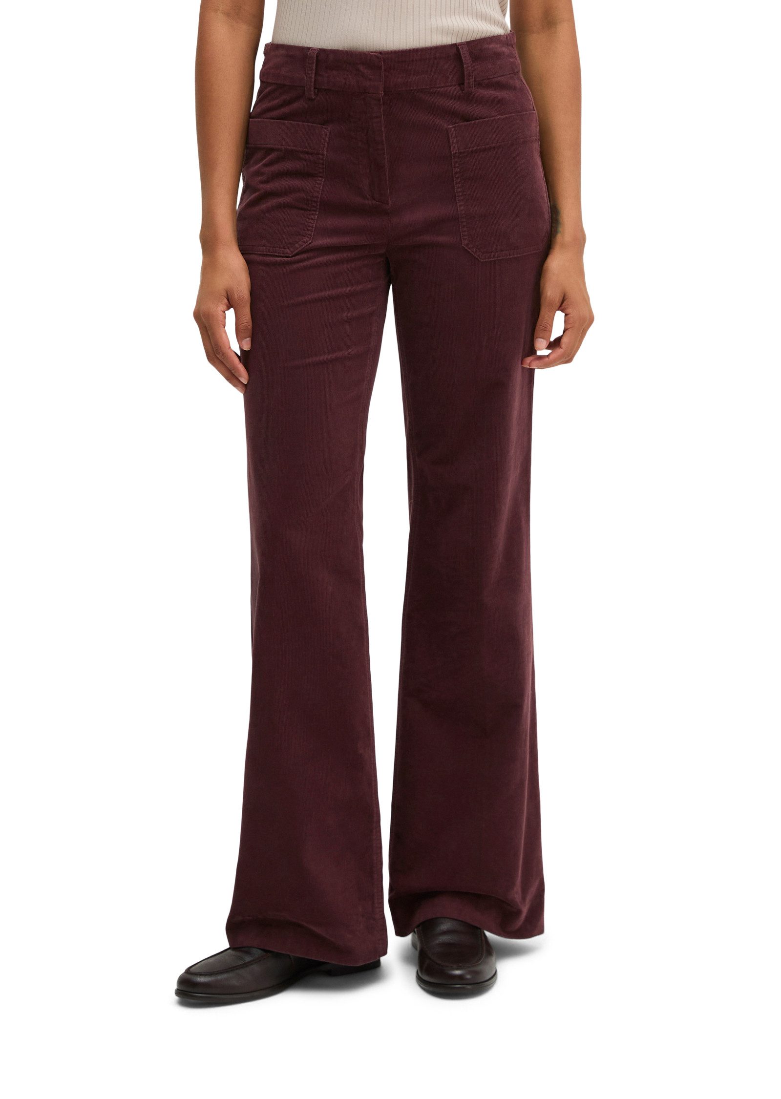 Marc O'Polo Cordhose Marthe Flared aus Stretch-Baumwolle, Flared Fit