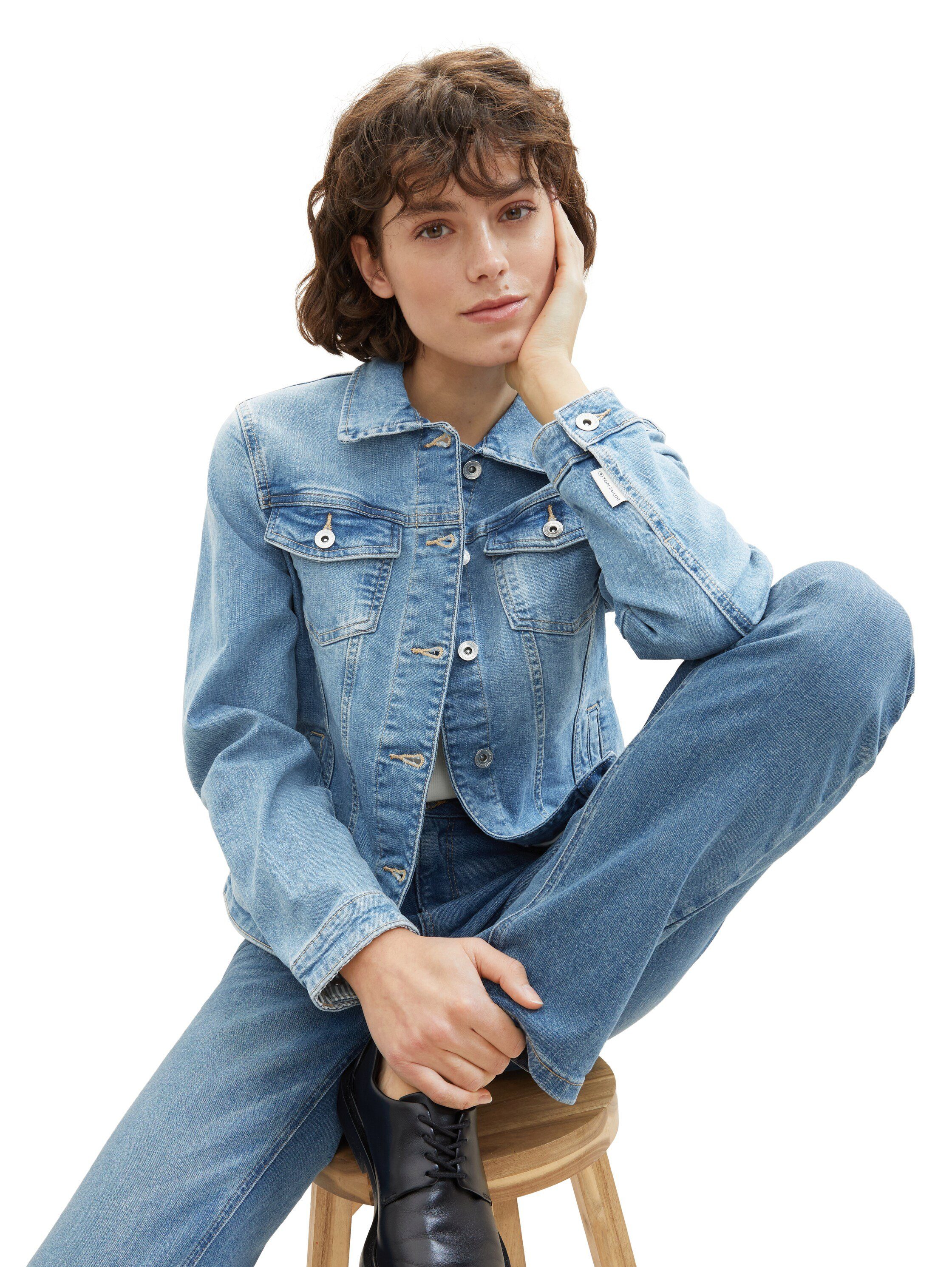 TOM TAILOR Jeansjacke mit Knopfleiste und günstig online kaufen