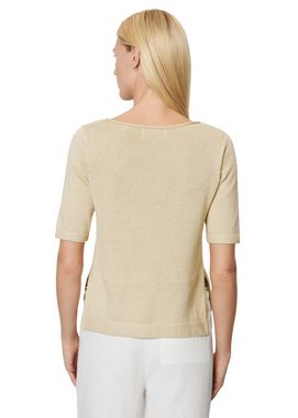 Marc O'Polo Rundhalspullover aus Organic-Cotton-Leinen-Mix