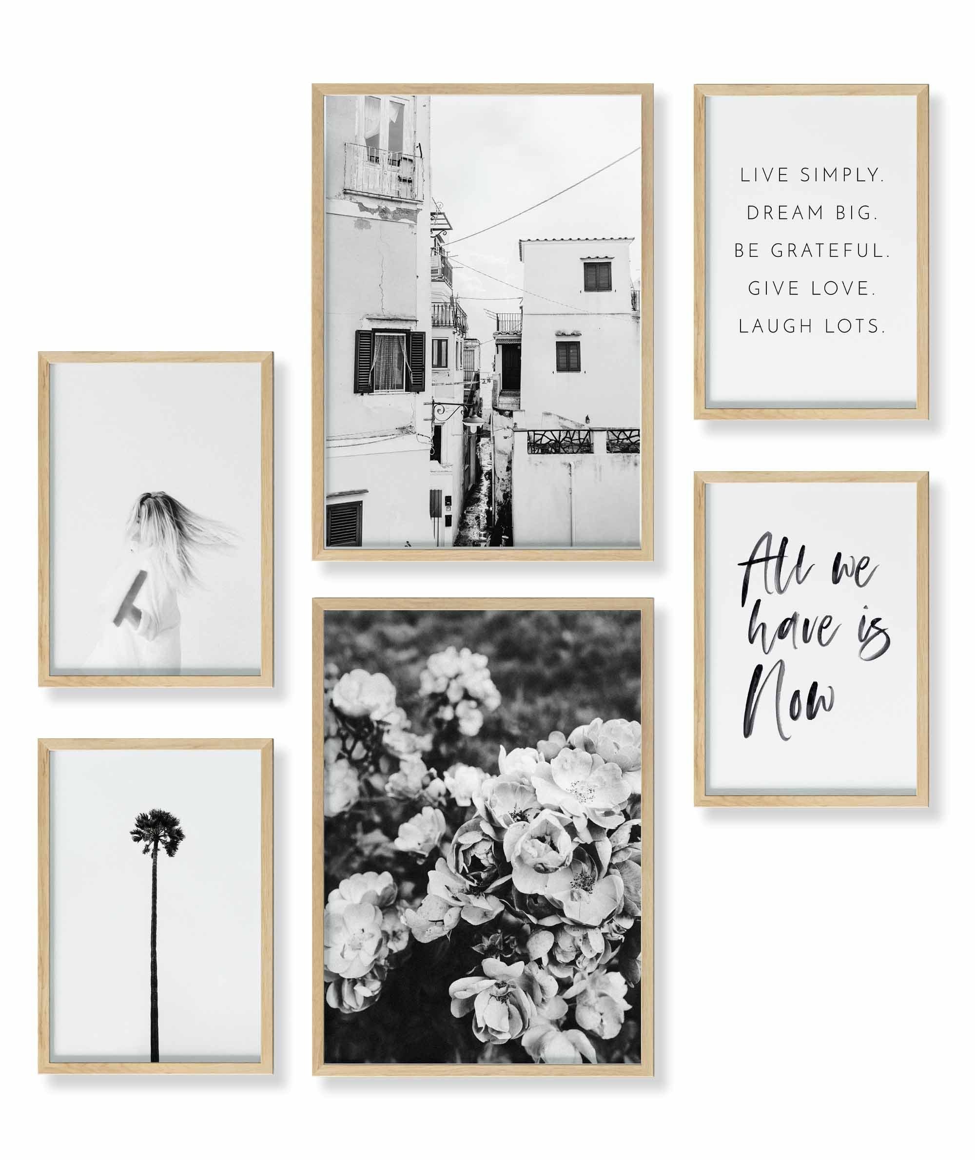 Poster Set als Wohnzimmer Deko, Bilder DINA3 & DINA4, All We Have Is Now