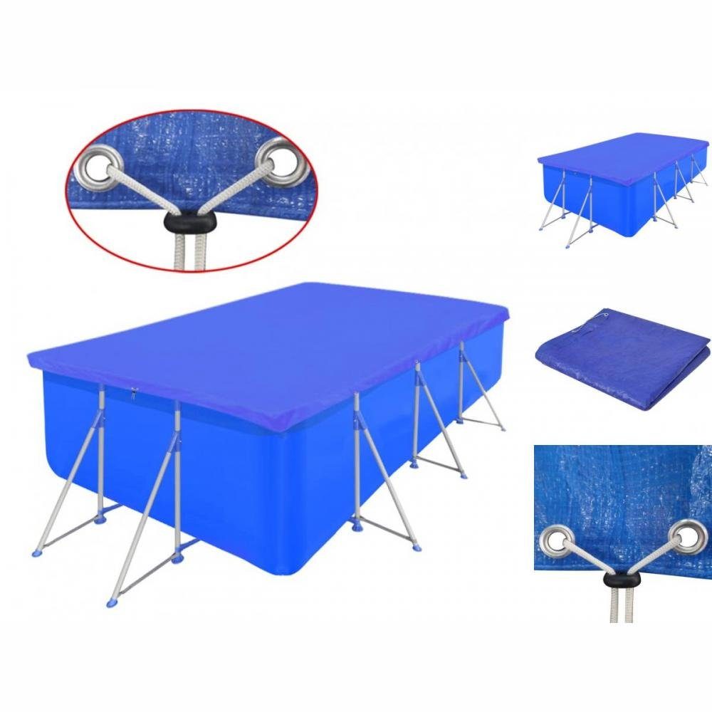 Pool-Abdeckplane Poolplane Poolabdeckung Abdeckplane PE Rechteckig 90 g qm 394x207 cm