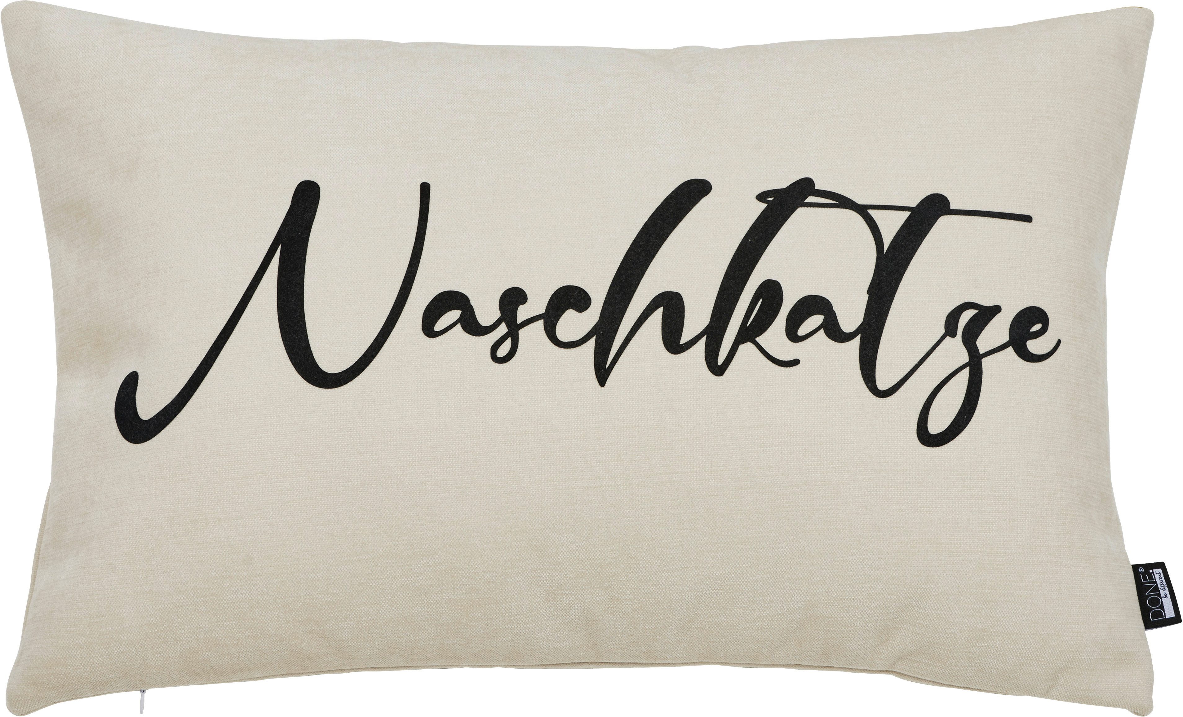 done.® Dekokissen NASCHKATZE, Extra weiche Haptik