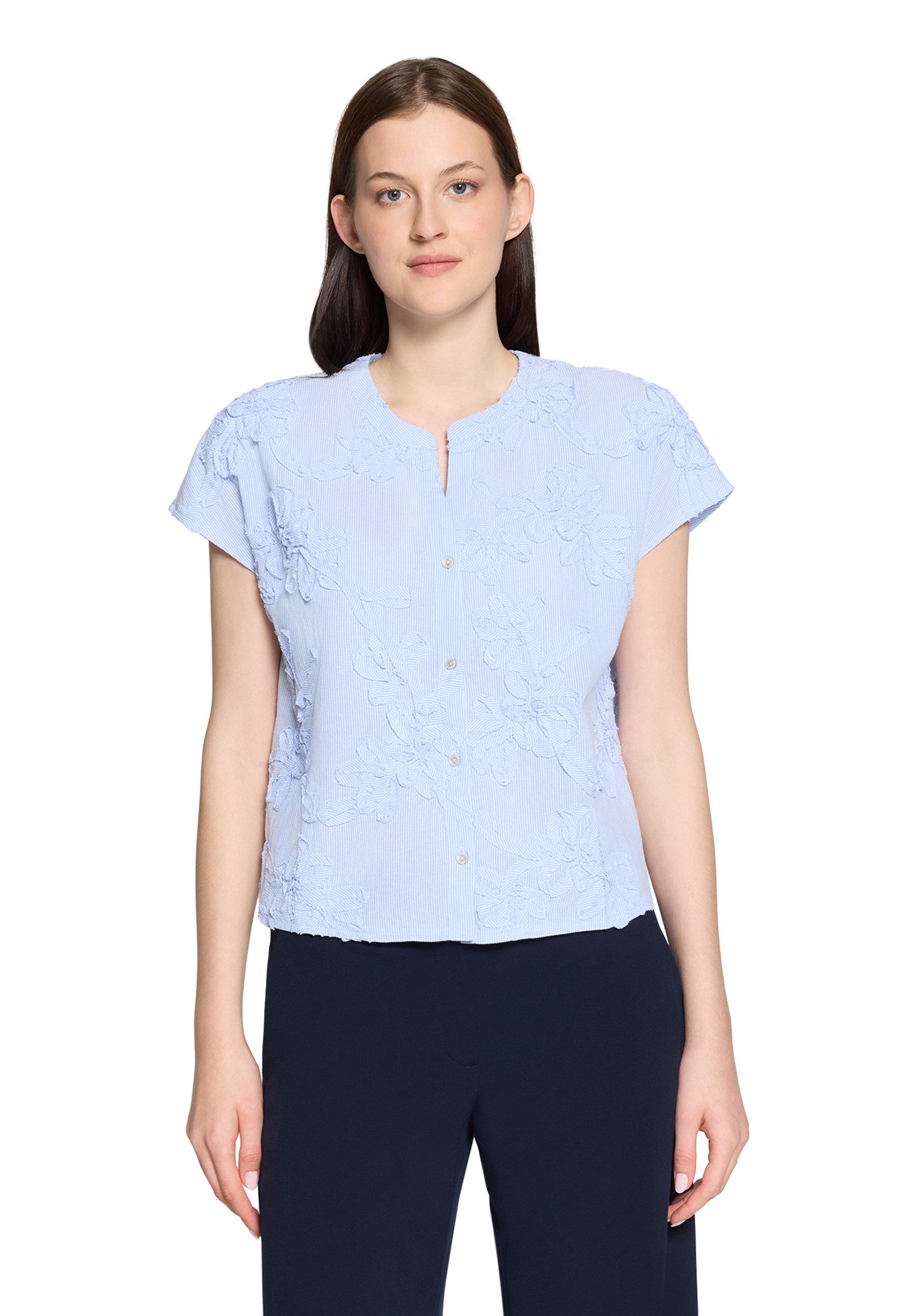 Betty&Co Hemdbluse Damen mit Stickerei