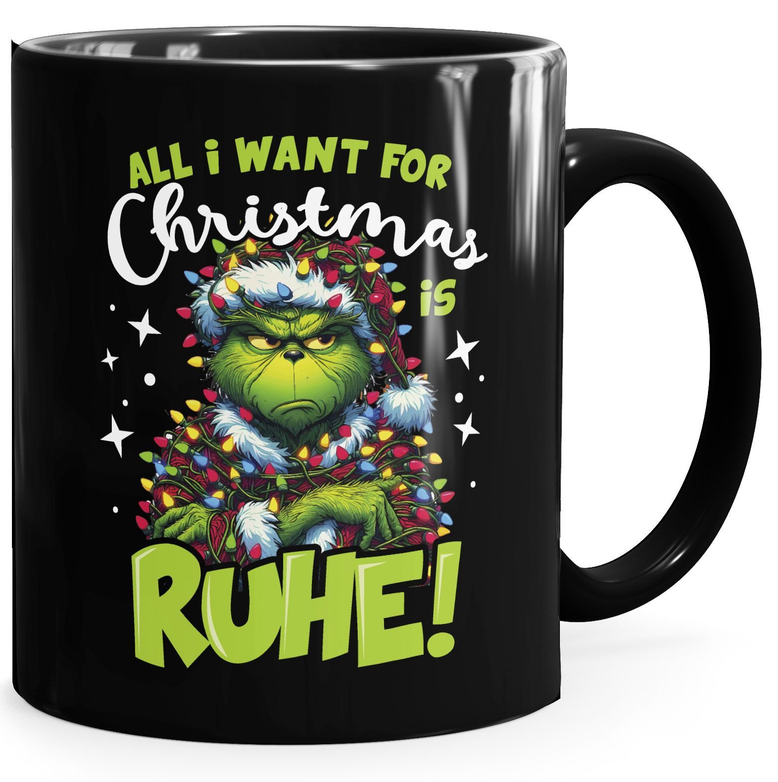 Tasse Tasse Weihnachten fallt aus Grinch Geschenkidee Weihnachtsmuffel