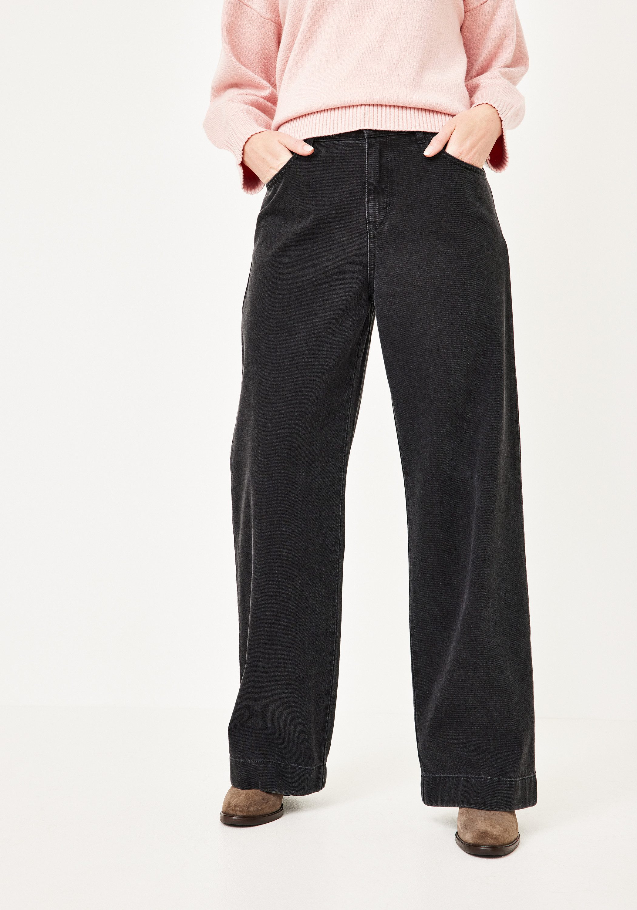 Paddock's Relax-fit-Jeans MARLENE Dunkelgraue Relaxed Fit günstig online kaufen