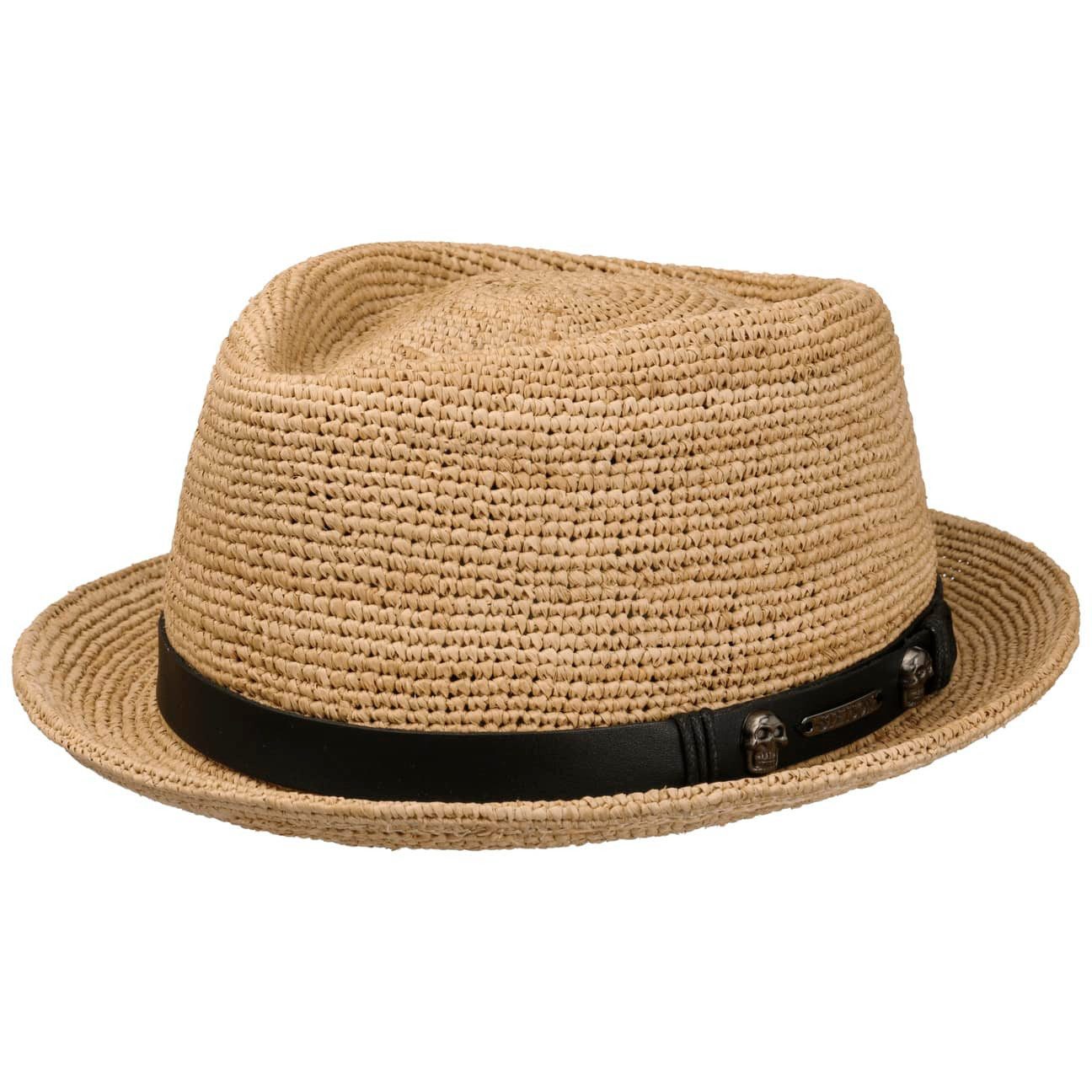 Stetson Sonnenhut (1-St) Strohhut mit Lederband