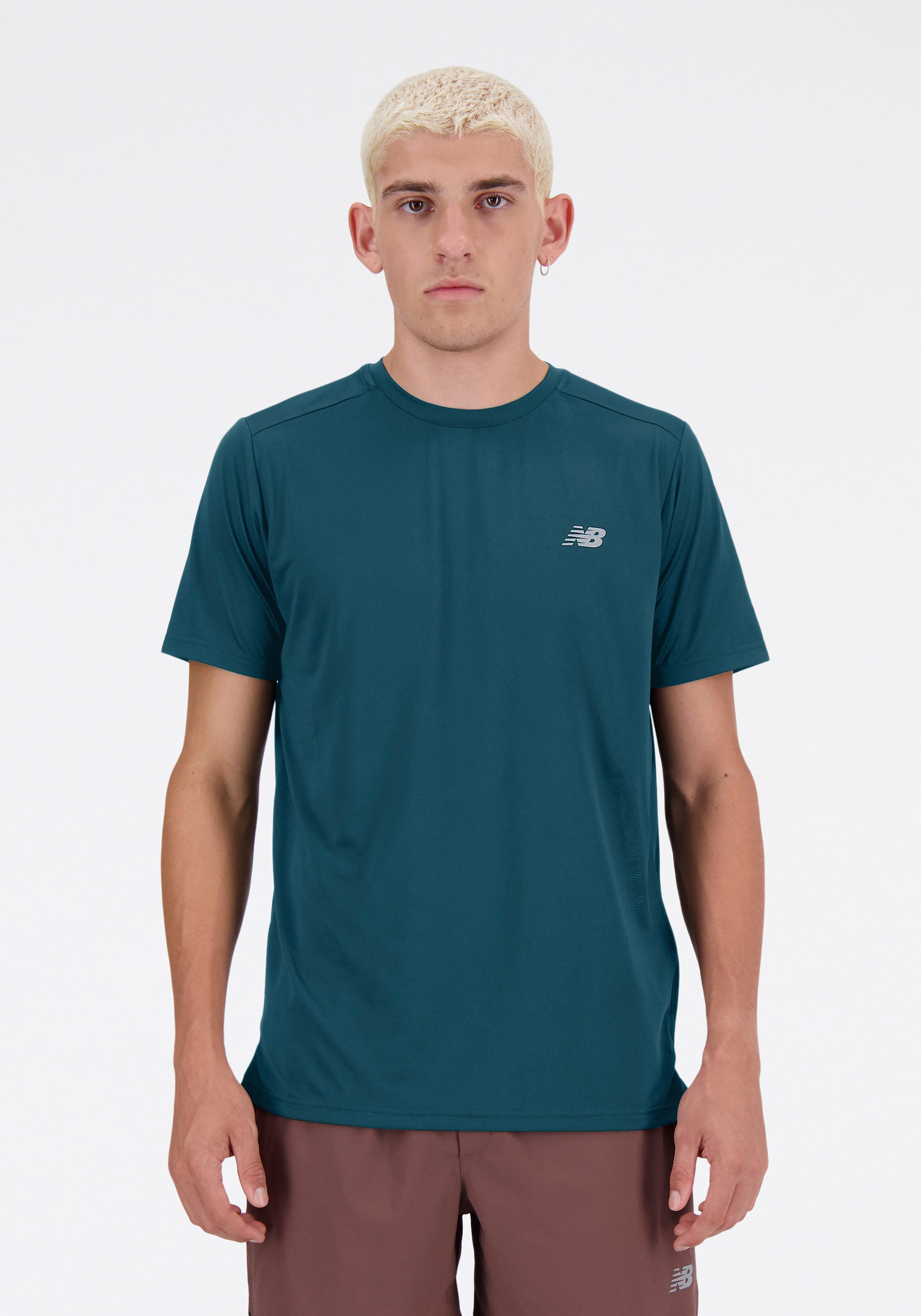 New Balance Laufshirt Sport Essentials T-Shirt Mens TOP-36319 mit Kurzarm-Design, atmungsaktiv, schnell trocknend, Regular Fit