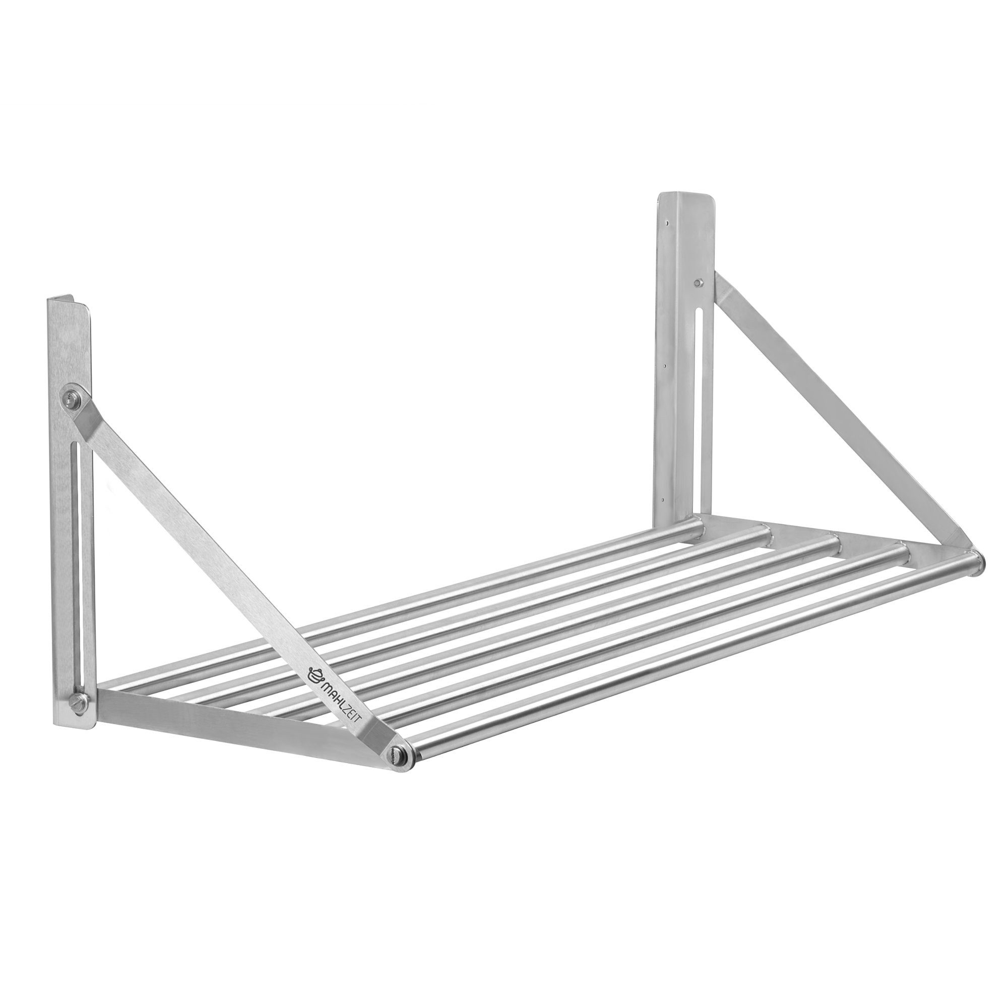 Wandregal Edelstahl Wandregal, 100 x 30 cm, Klappbares Hängeregal