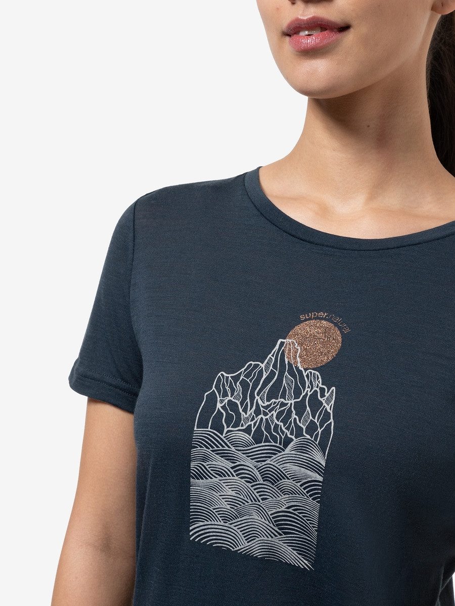 SUPER.NATURAL T-Shirt für Damen, Merino PREIKESTOLEN günstig online kaufen