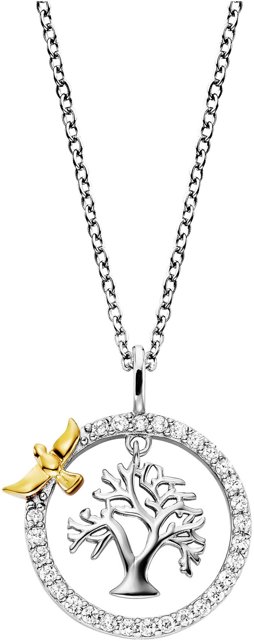 Engelsrufer Kette mit Anhänger Lebensbaum mit Vogel, Made in Germany - mit günstig online kaufen