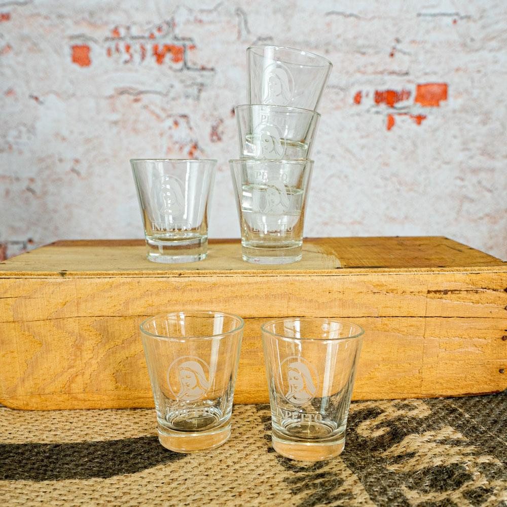 Inpetto Schnapsglas Inpetto Wasserglas, Kaffeeglas, Likörglas mit Madonna Abbild