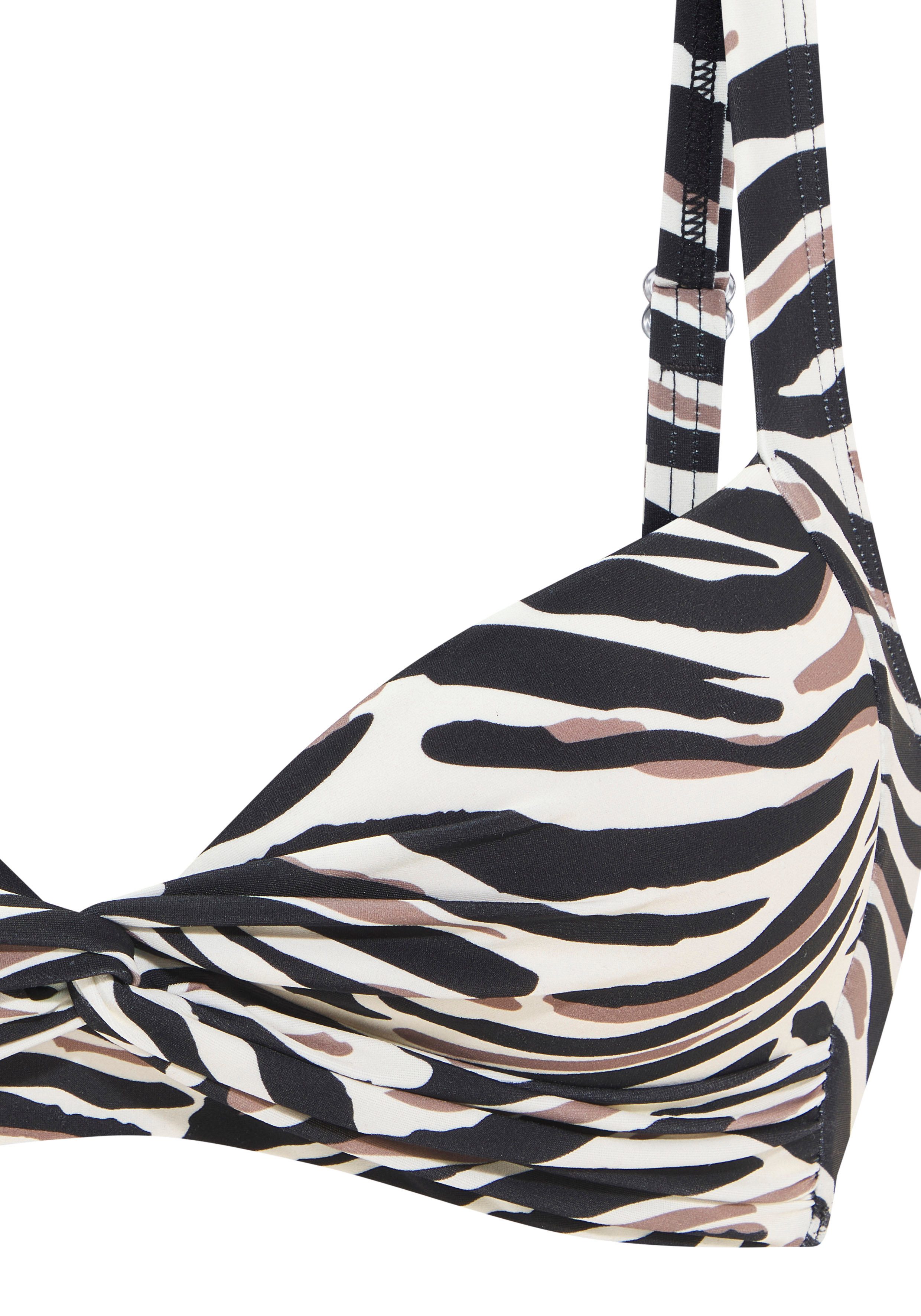 LASCANA Bustier-Bikini-Top Debbie, mit abstraktem Animal-Print