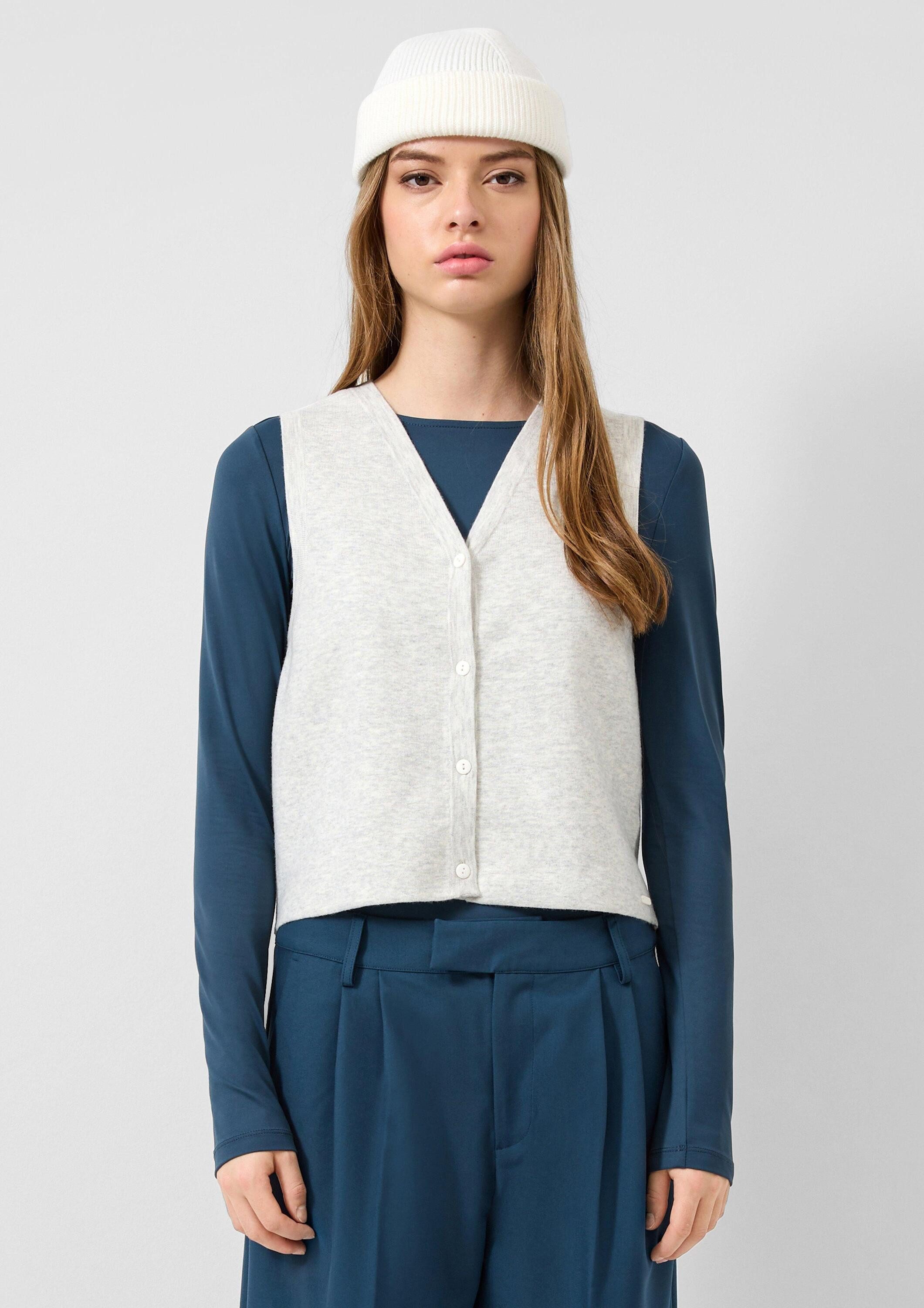 QS Cardigan Strickjacke Weiche Strickweste