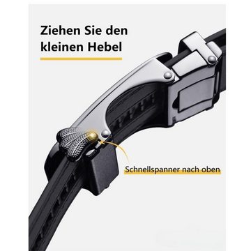 LOFTY Ledergürtel Herren Gürtel Leder, Ledergürtel, Herren Automatikgürtel Koppelgürtel, Hochwertige Verarbeitung