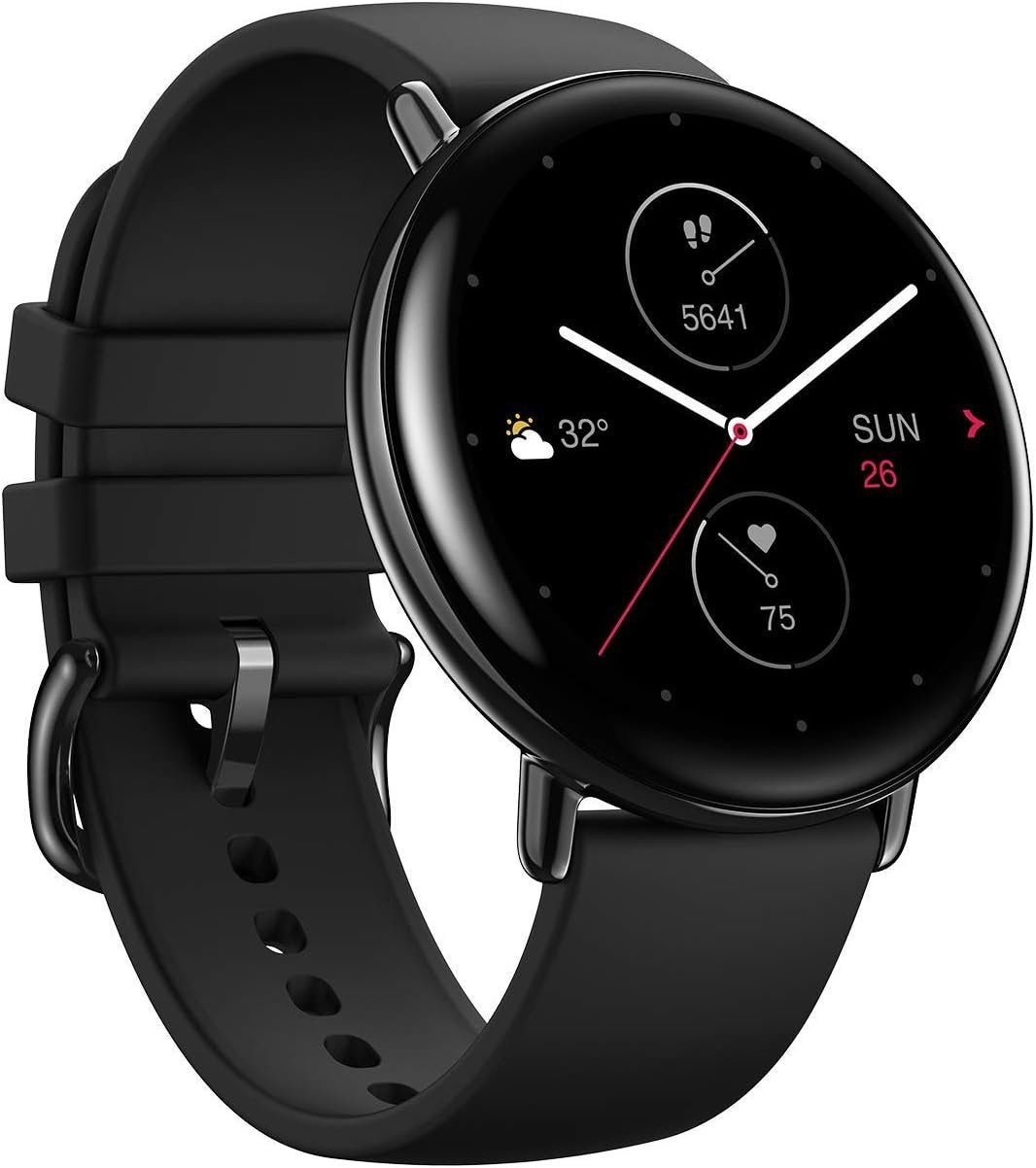 Zepp Smartwatch (1,28 Zoll, Android iOS), Armbanduhr 5 ATM wasserdicht Sportuhr mit SpO2 Messung 11 Sportmodi