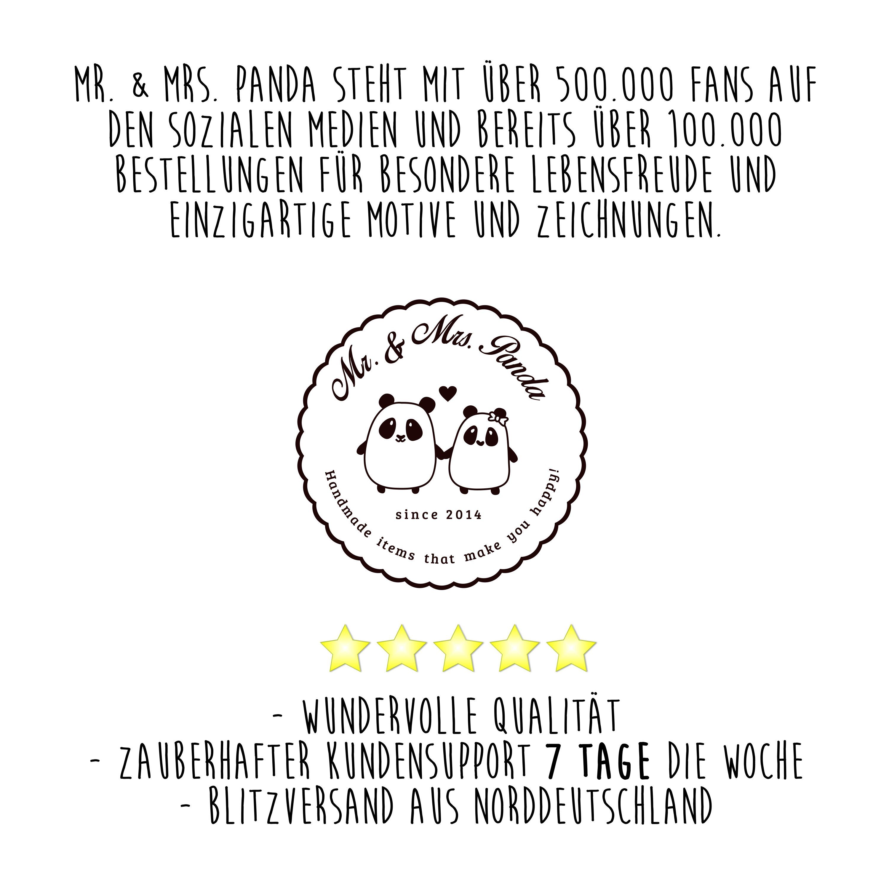 Mrs. Panda Paargeschenk, Ehefrau, Mr. & Jahrestag ges Geschenk, Zweisamkeit - Nasenbär Schlüsselanhänger (1-tlg)