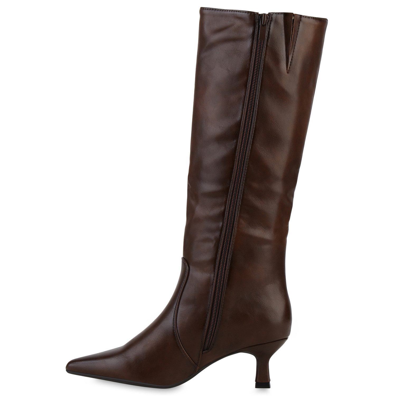 VAN HILL 841791 Stiefel Damen Gefütterte Klassische Stiefel Spitz Basic Led günstig online kaufen