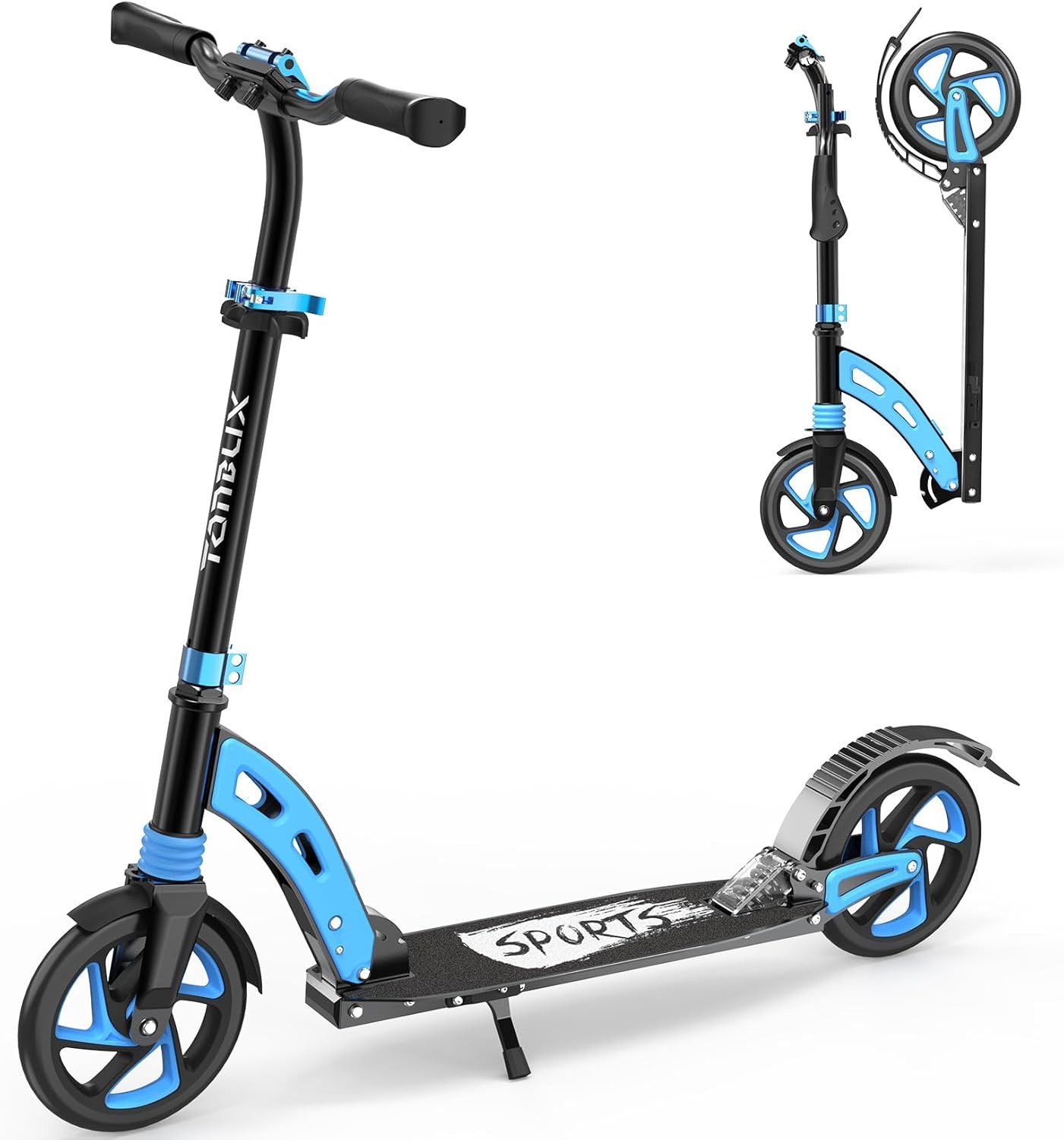 Scooter Kinderroller, höhenverstellbar 82-102 cm & faltbarer Scooter