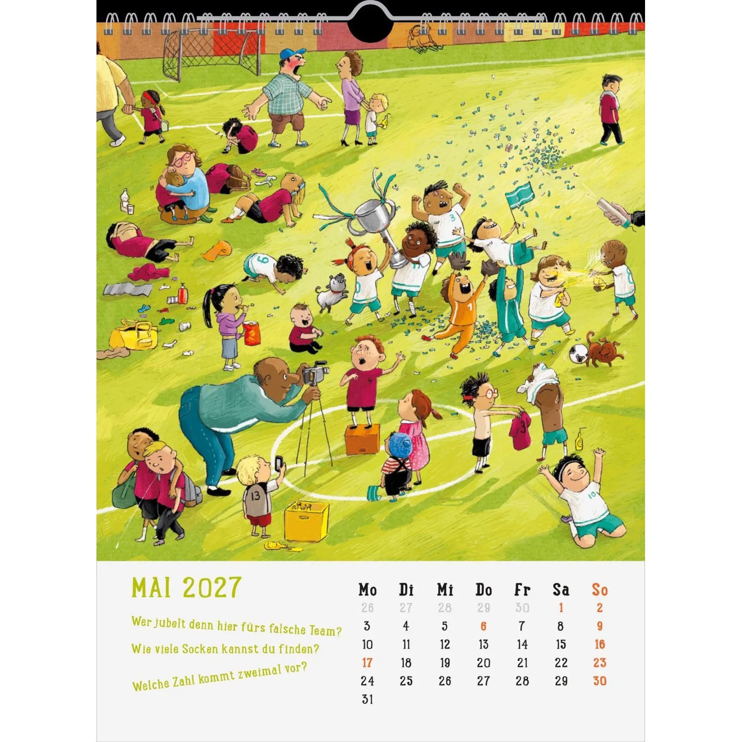 groh Verlag Wandkalender Wandkalender 2027: Mein Wimmel-Suchspaß Kinderkalender