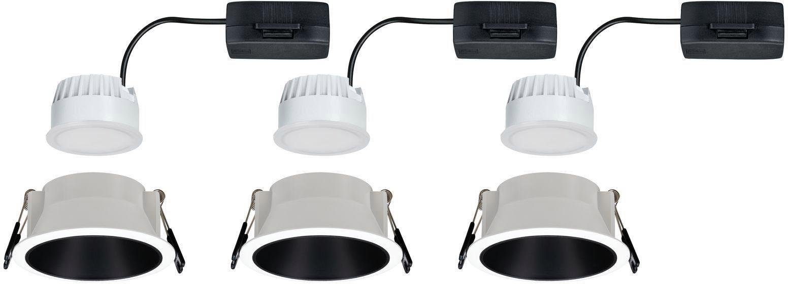 Paulmann Cole LED-Spotlight, schwarz-weiß, 3er-Set günstig online kaufen
