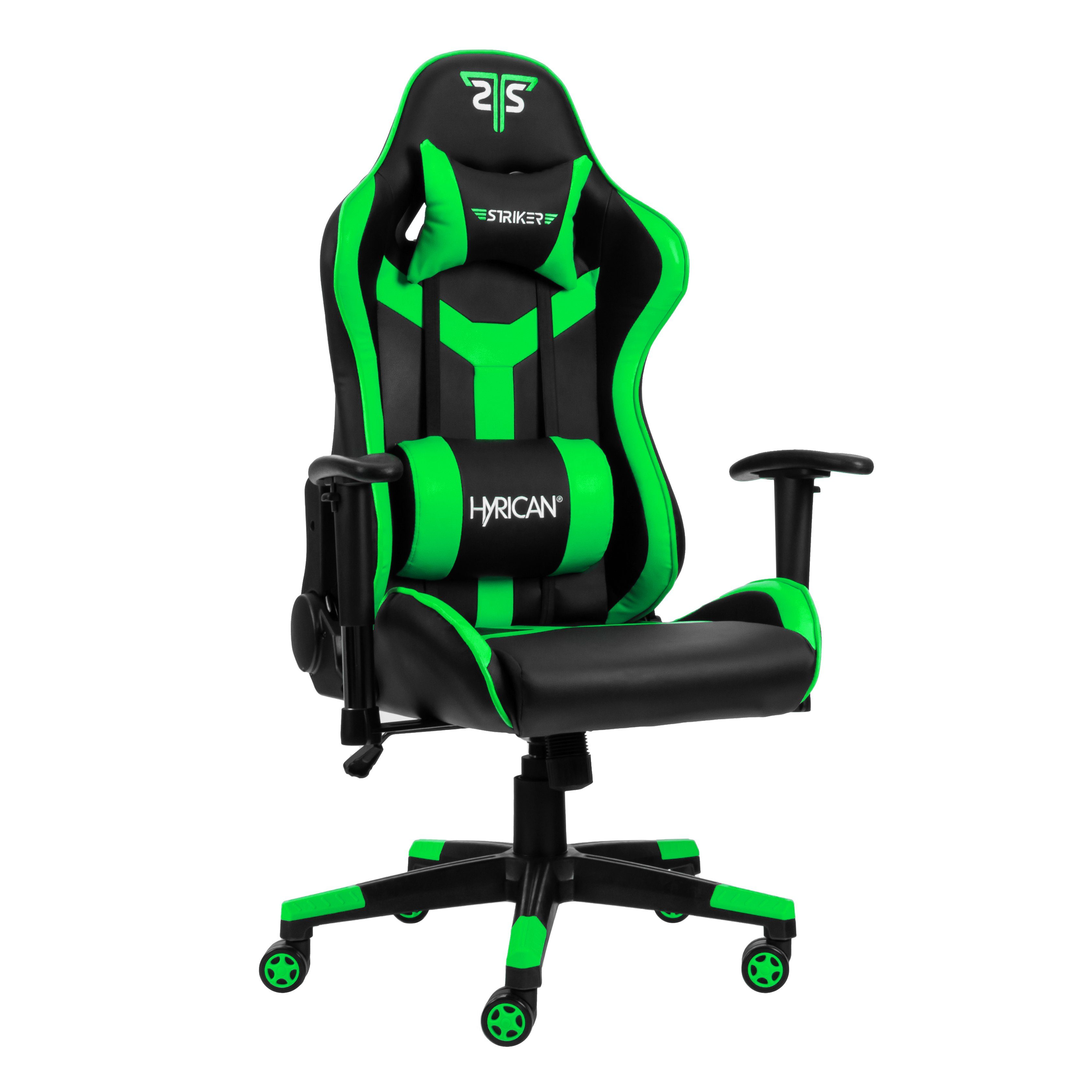 Hyrican Gaming-Stuhl "Striker Copilot" schwarz/grün, Kunstleder, ergonomisc günstig online kaufen