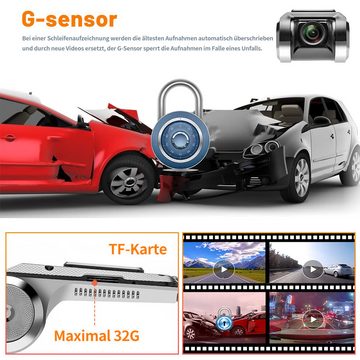 Hikity Wasserdichte Mini Auto Kamera Auto Rekorder Nachtsicht Dash Kamera Dashcam (Nachtsicht, HD 720P-Video)