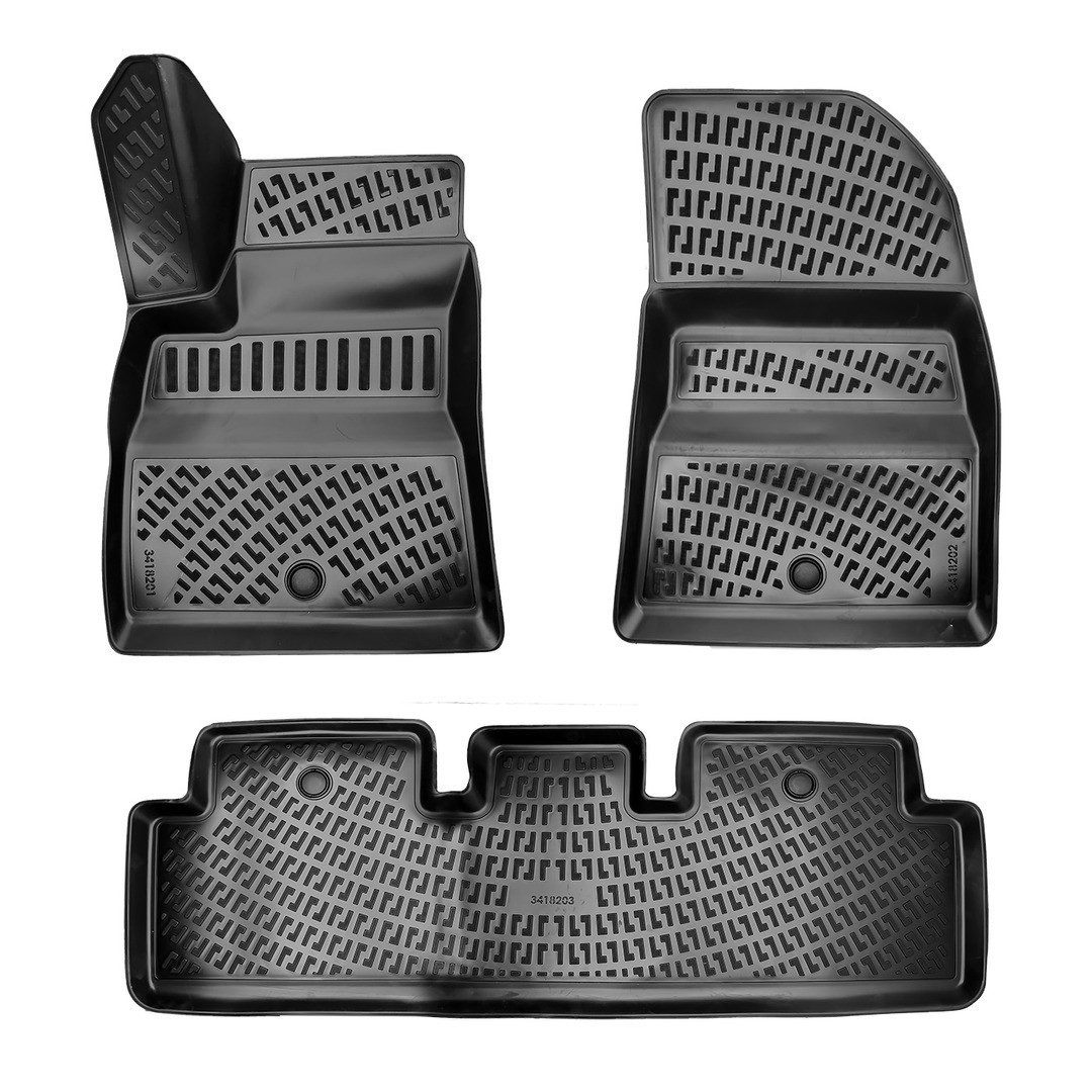 fussmattenprofi.com Auto-Fußmatte 3D Auto Fussmatten Set passend für Tesla Model 3 Baujahr ab 2017 (1 St), für Tesla Tesla Model 3