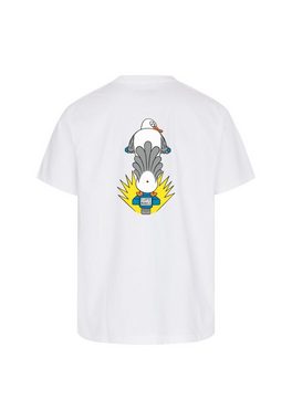 Cleptomanicx T-Shirt Scooter Gull mit coolem Frontprint