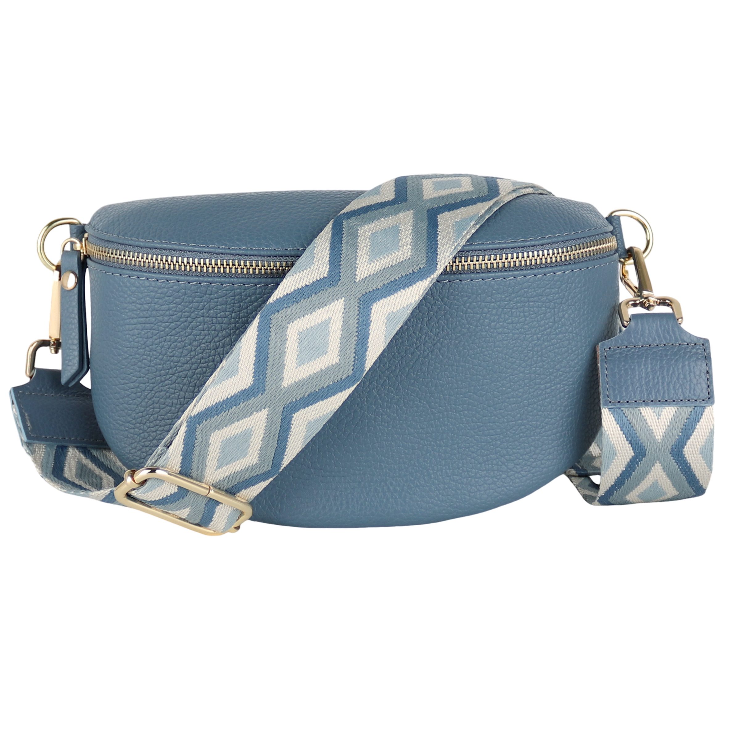 Gold Jeansblau (Raute Jeansblau Weiß)