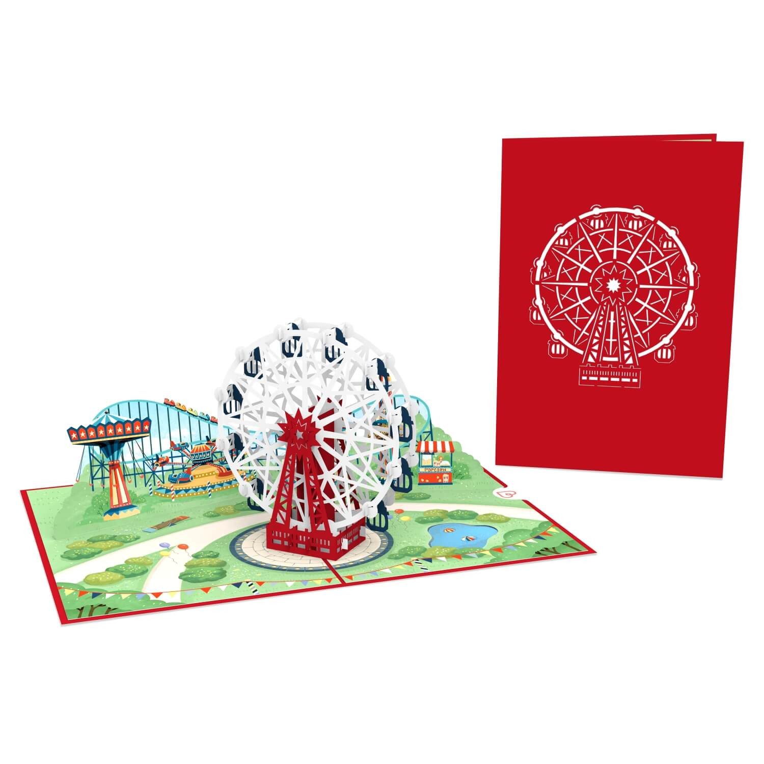 papercrush Geburtstagskarte Riesenrad Pop-Up Karte