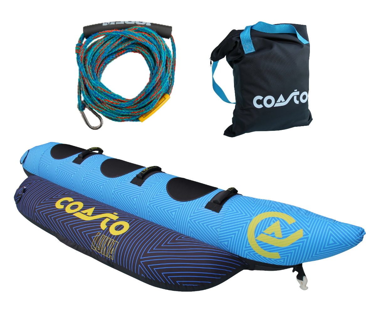 Wellenreiter COASTO LUNA 3 Personen Funtube Towable Banane Tube Wassersport inkl.